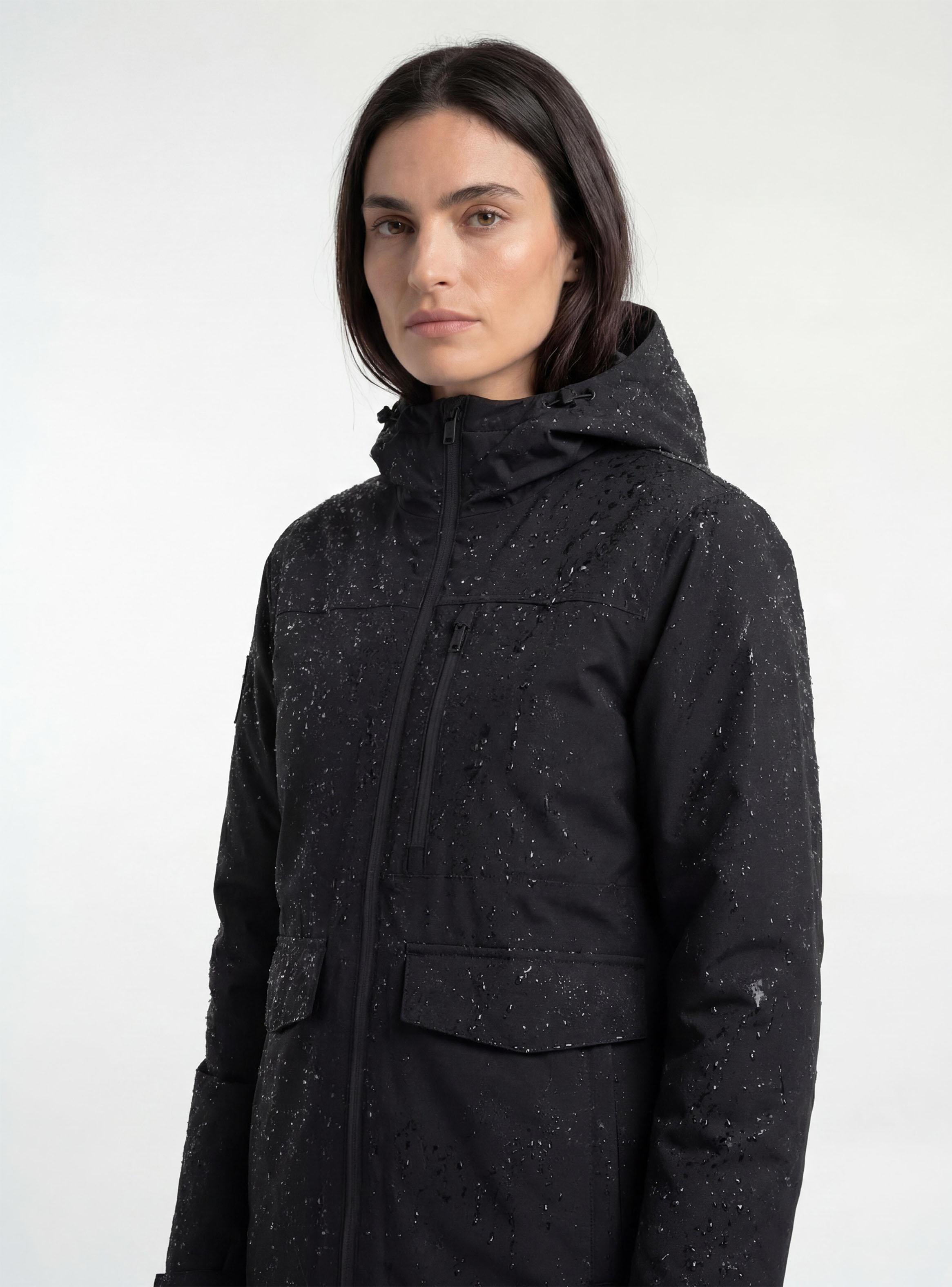 Parka Diseño con Bolsillo Delanteros Larga-3
