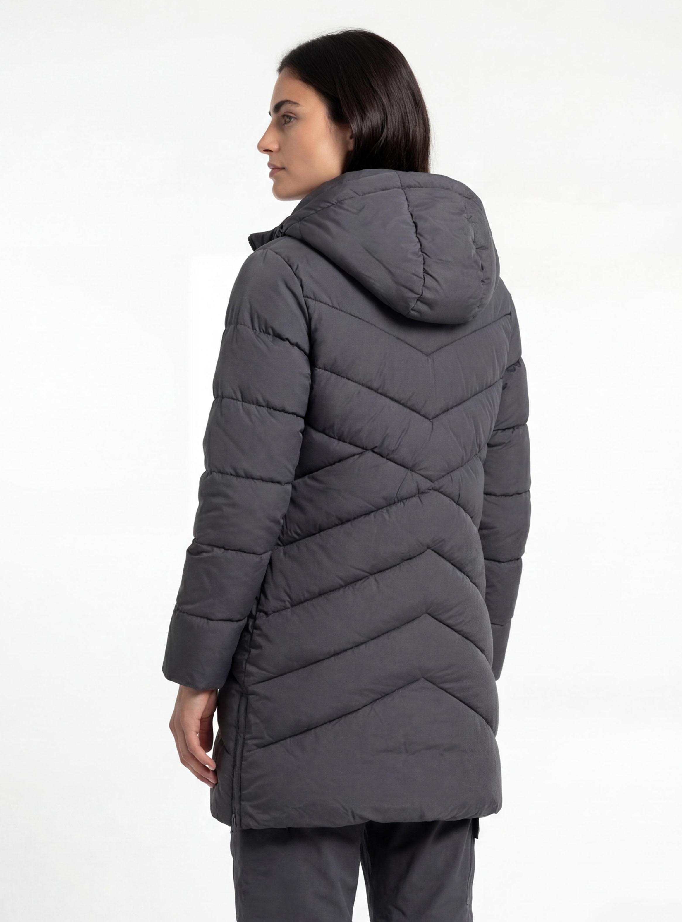 Parka Larga Acolchado Diagonal-2