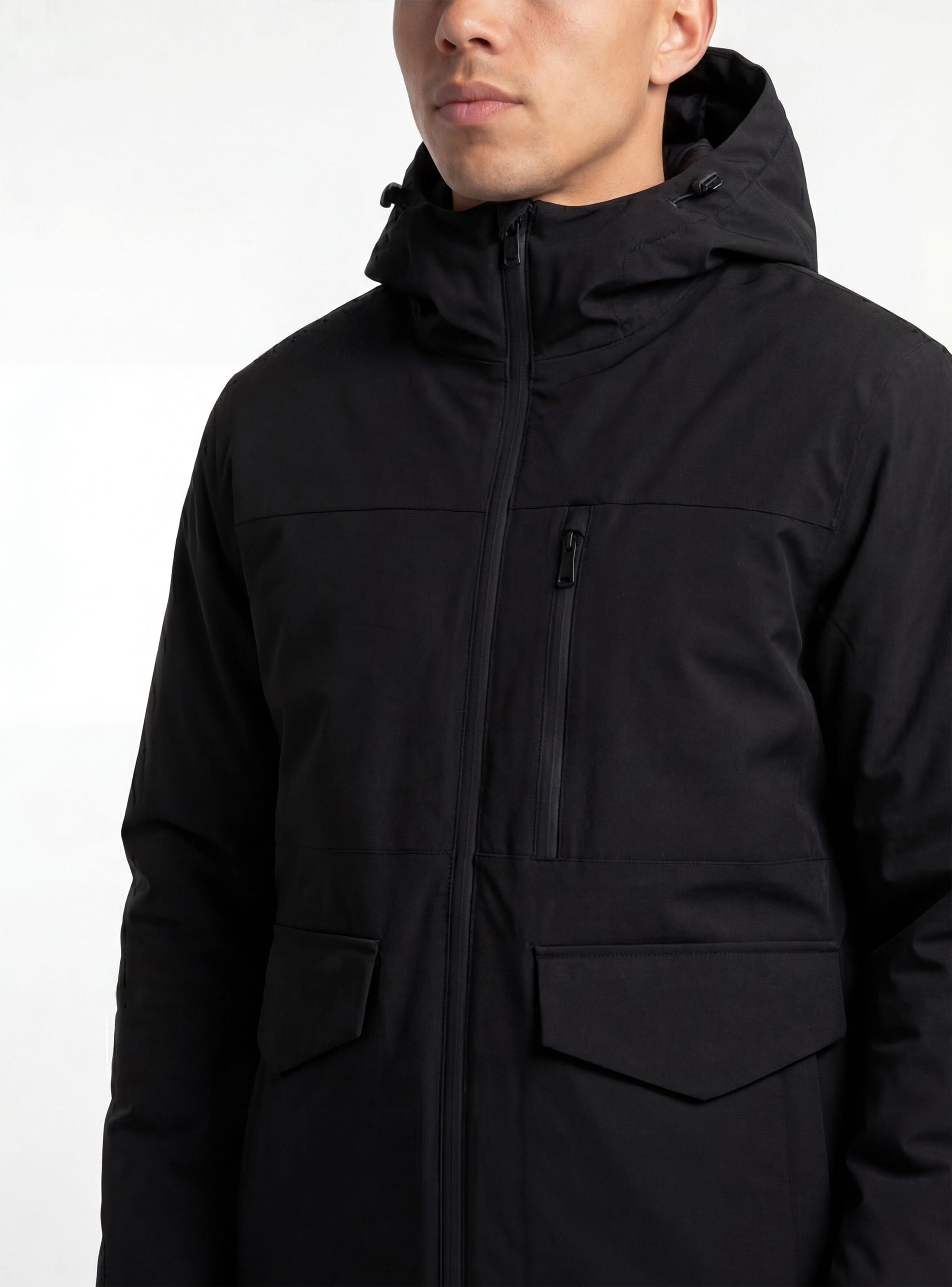 Parka Larga con Bolsillo Delanteros-3