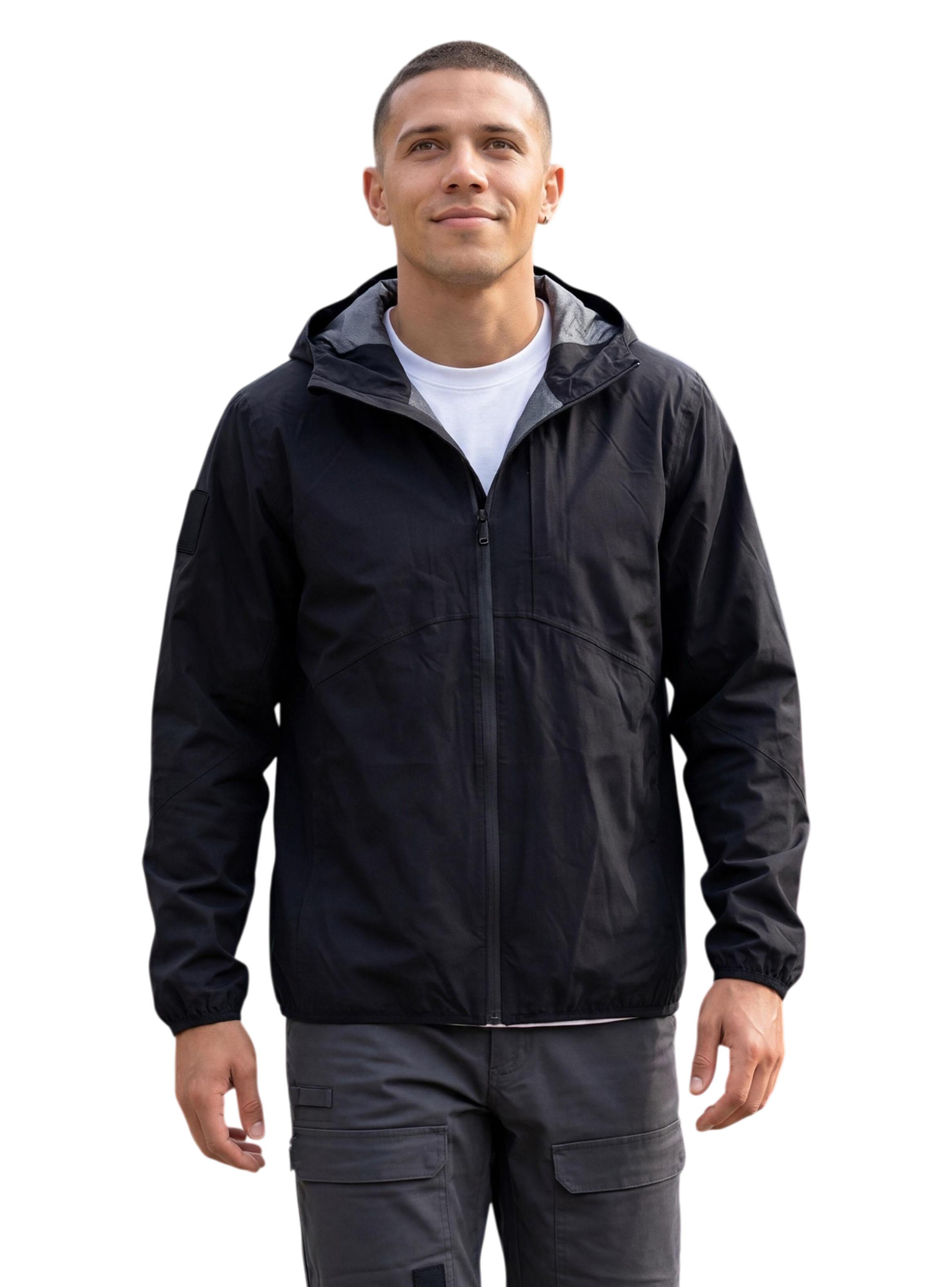 Chaqueta Corte Cintura Hardshell Impermeable-0