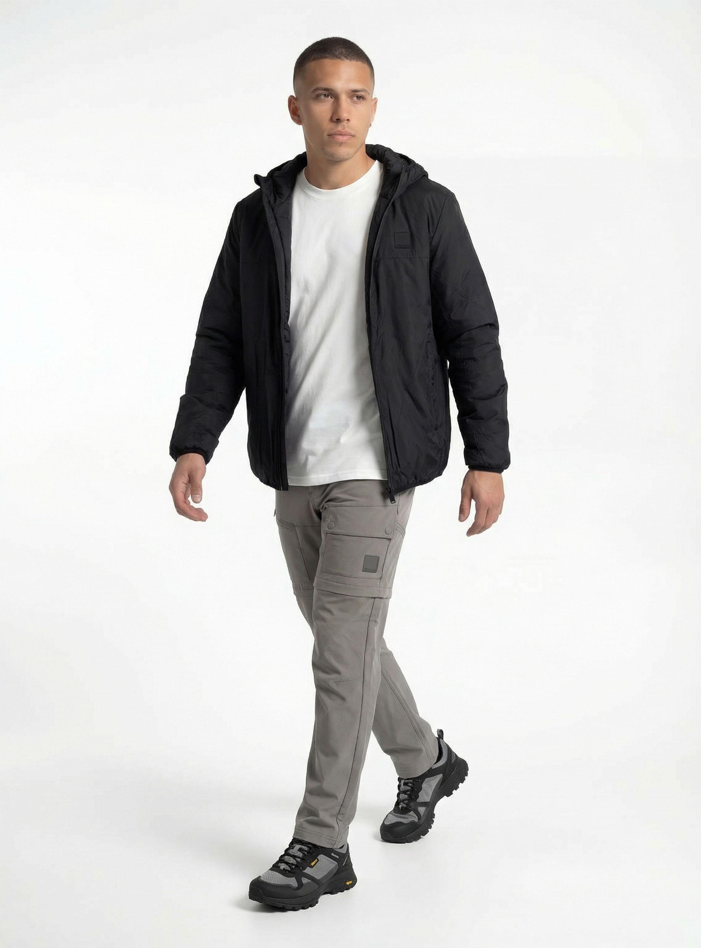 Chaqueta Lisa Básica con Capucha-3