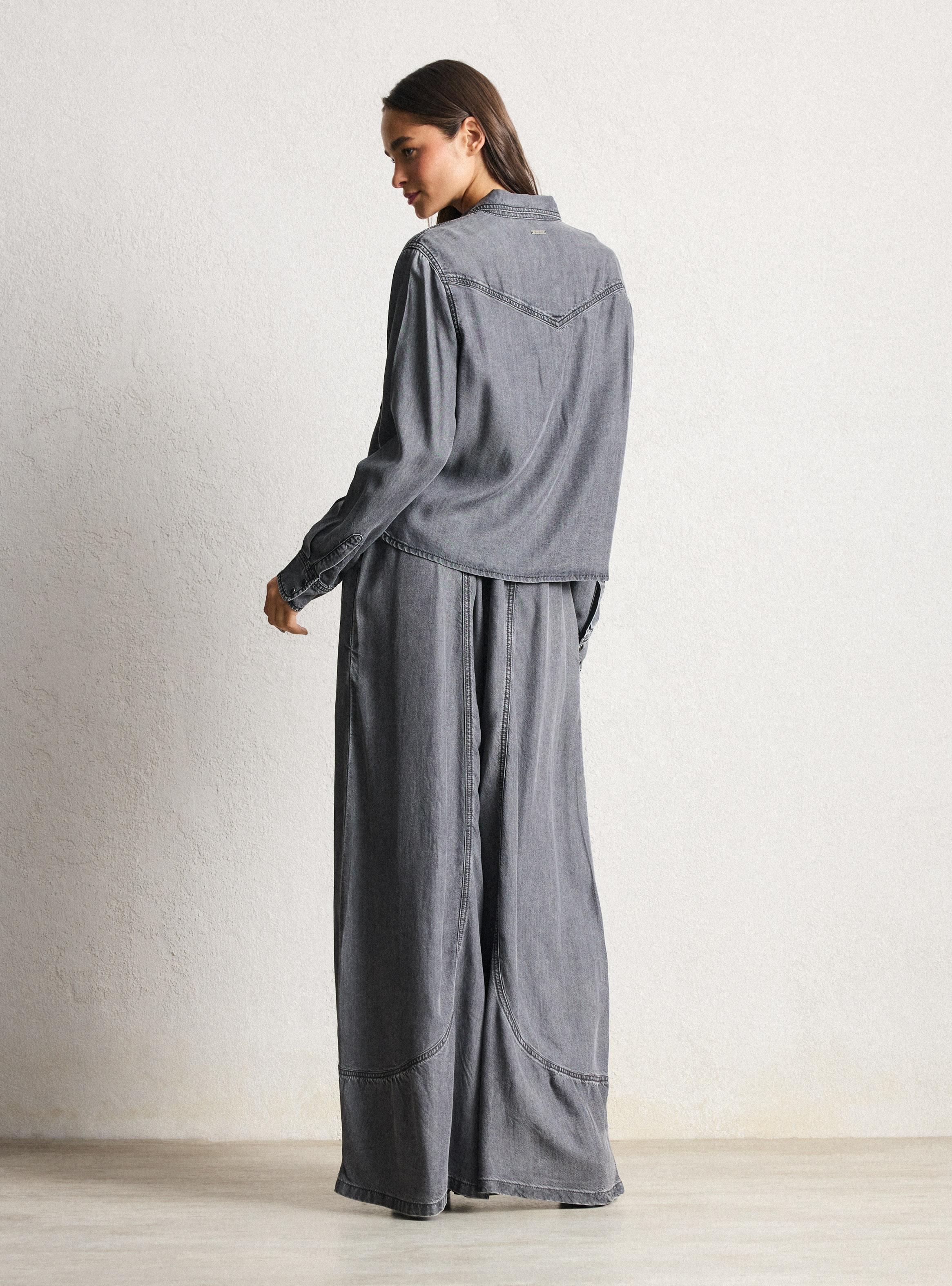 Blusa Camisera de Lyocell-5