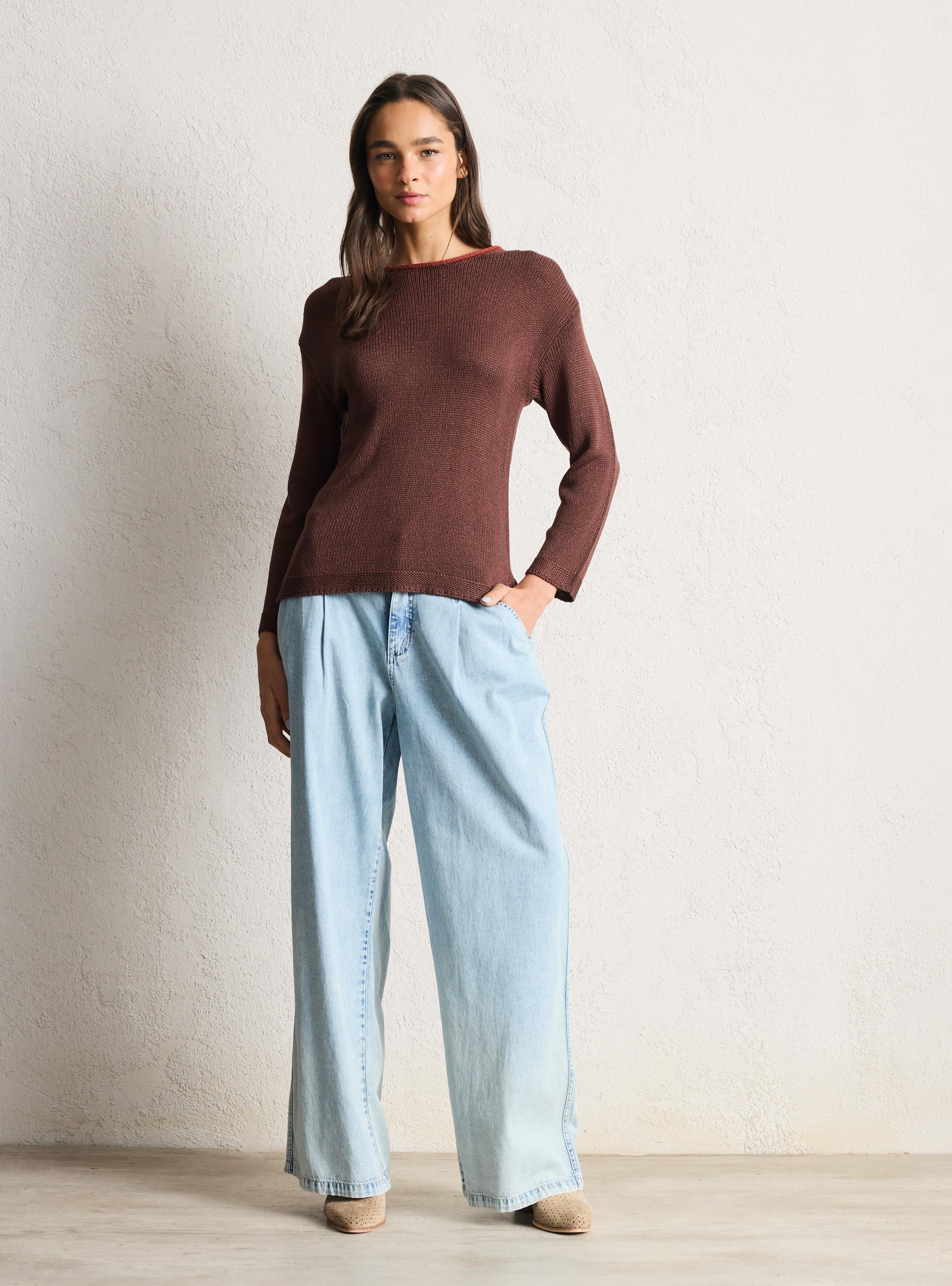 Sweater Básico con Detalle en Cuello-4