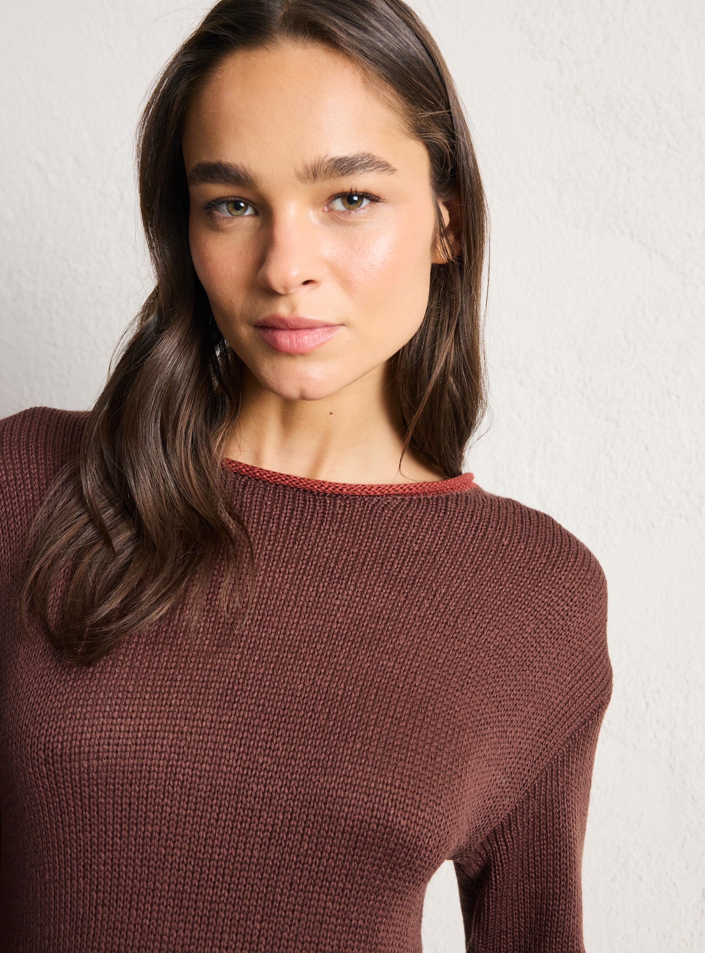 Sweater Básico con Detalle en Cuello-2