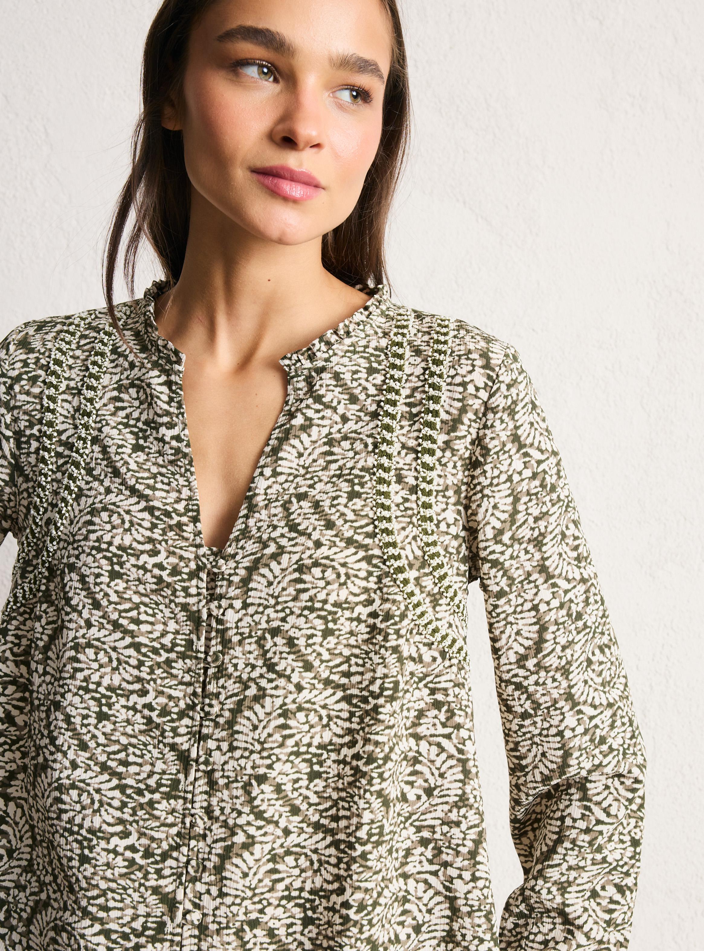 Blusa Full Estampada y Detalle en Sisa-2