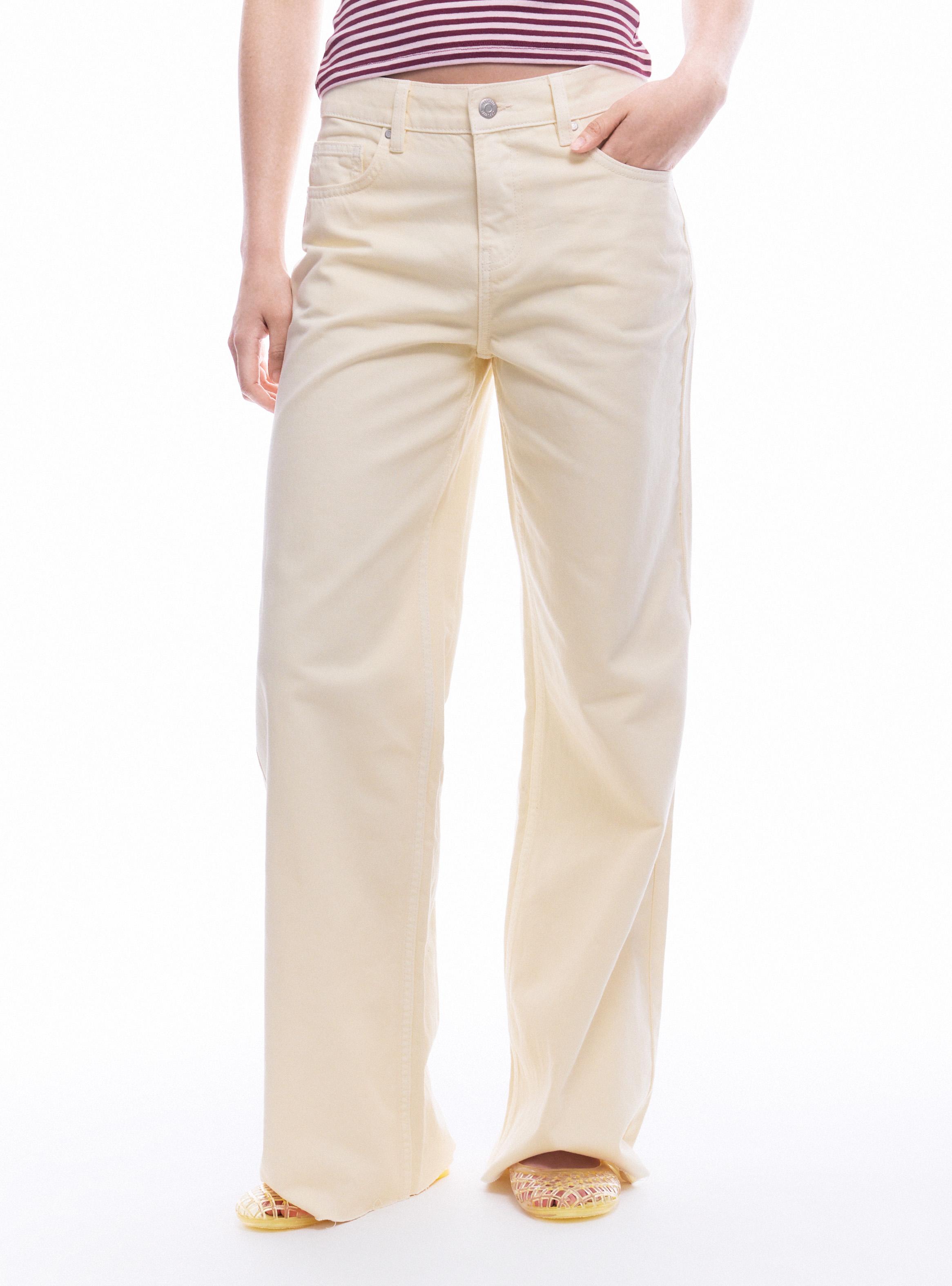 Jeans Fit Wide Leg Color-0