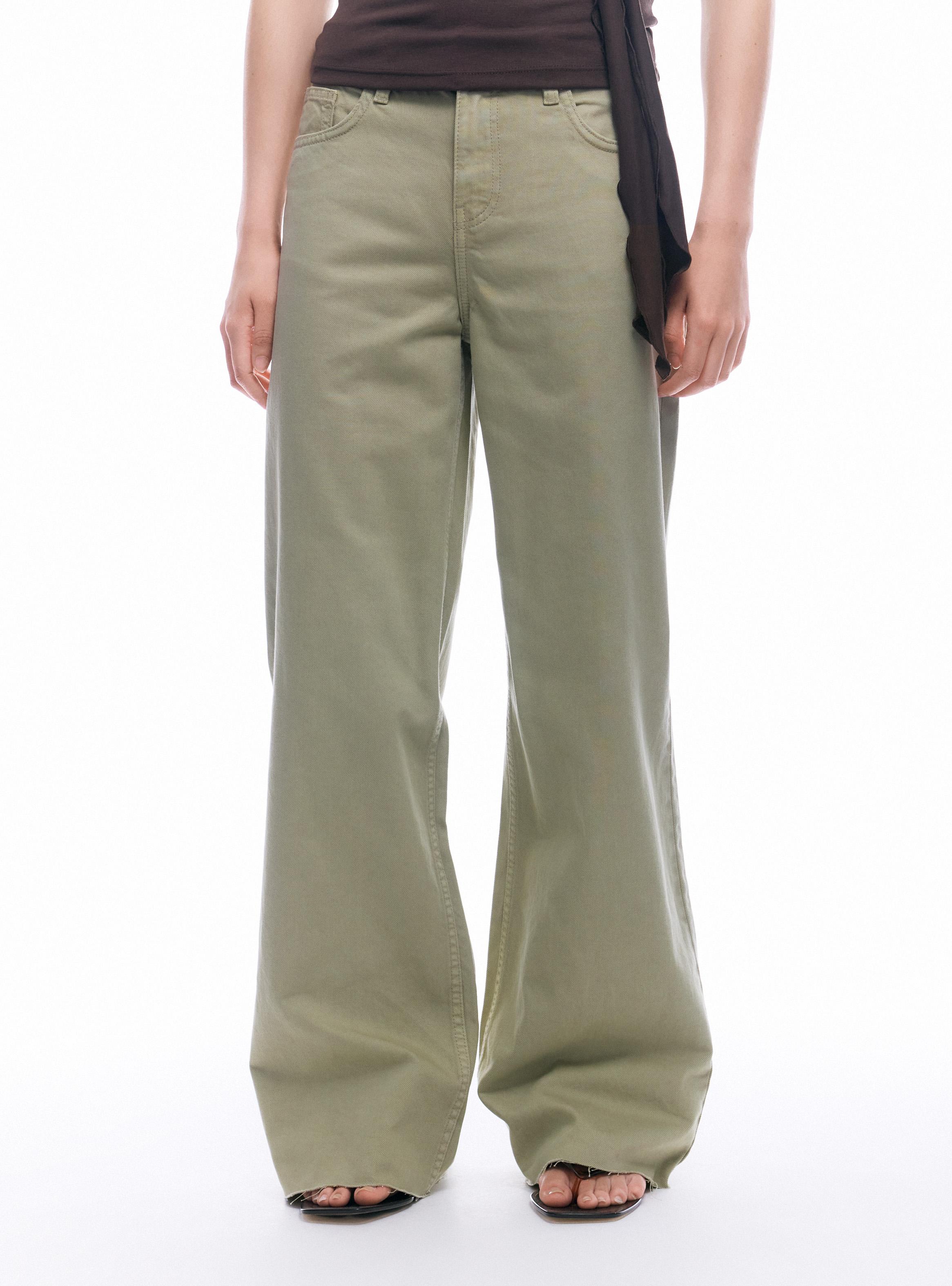 Jeans Fit Wide Leg Color-0