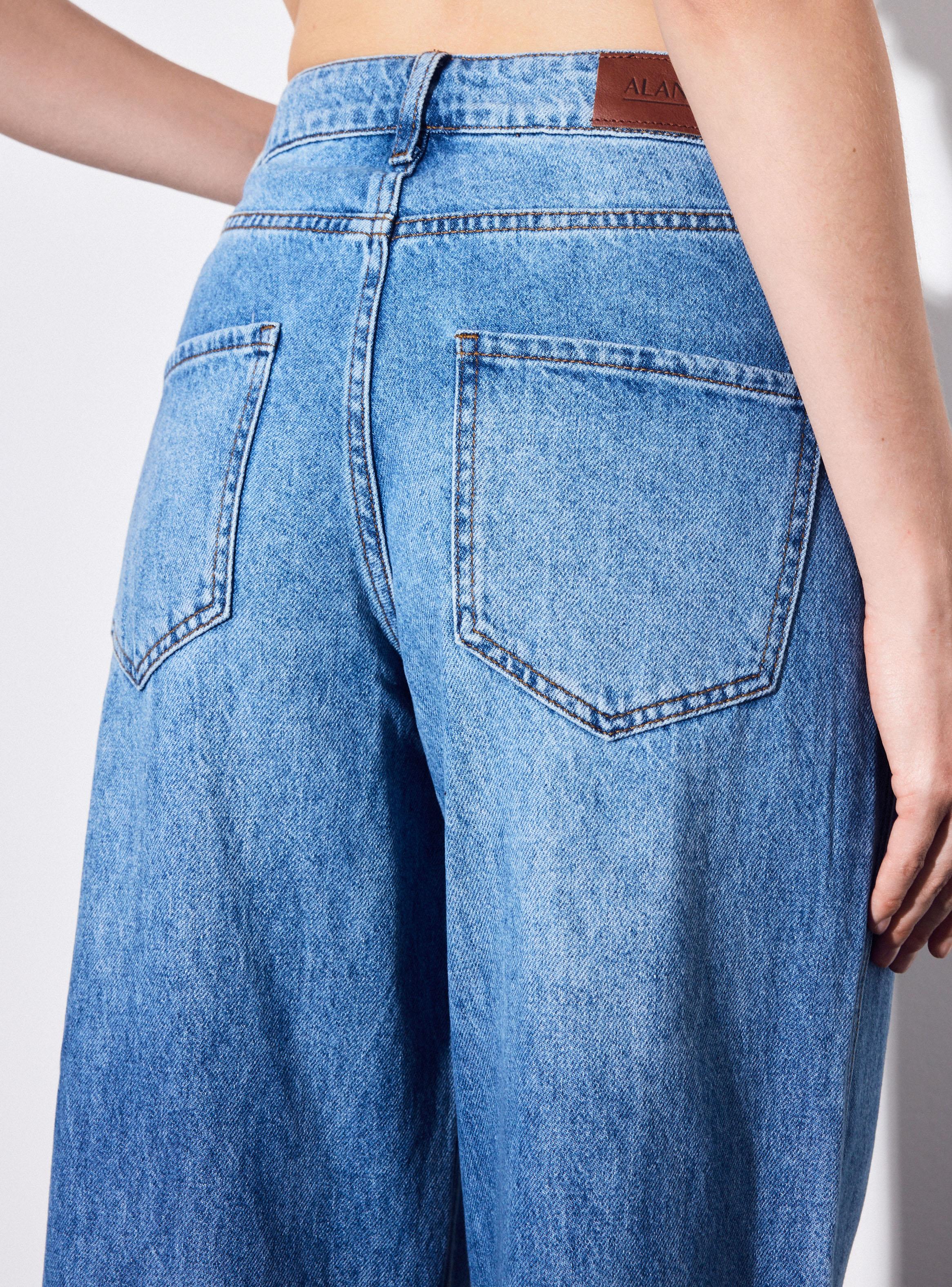 Jeans Wide Leg Lavado Vintage-3