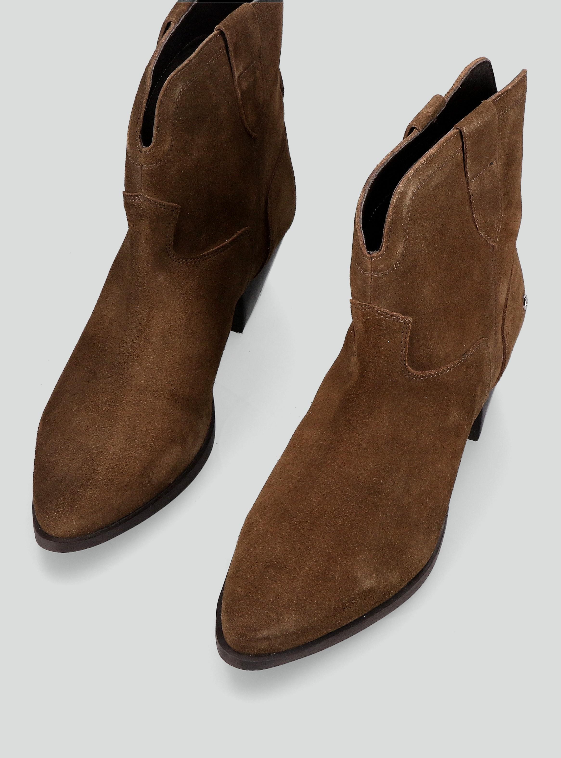 Botín Cuero Estilo Texano Mujer-2