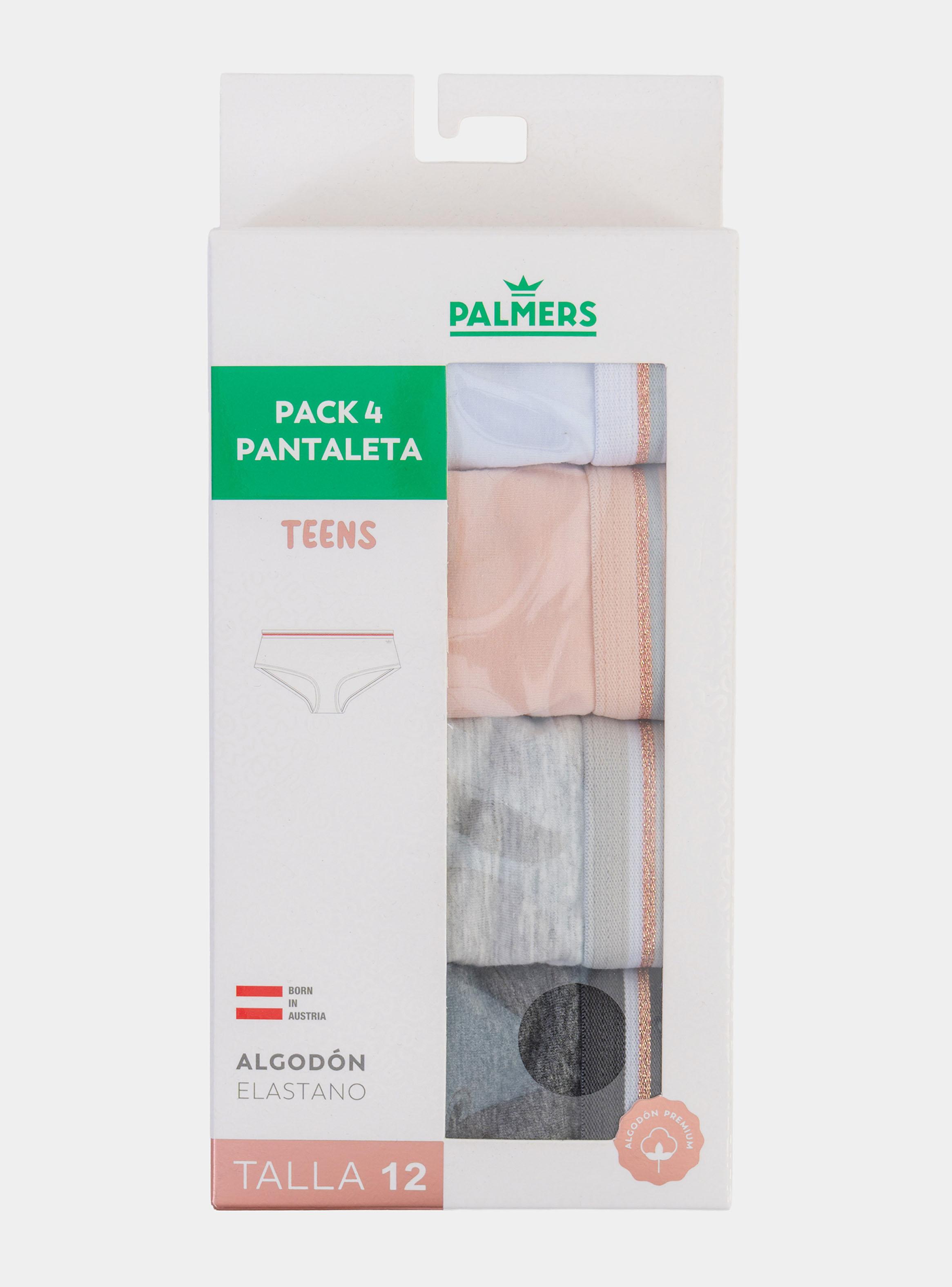 Pack 4 Pantaleta Sport Detalle Brillo Algodón-3