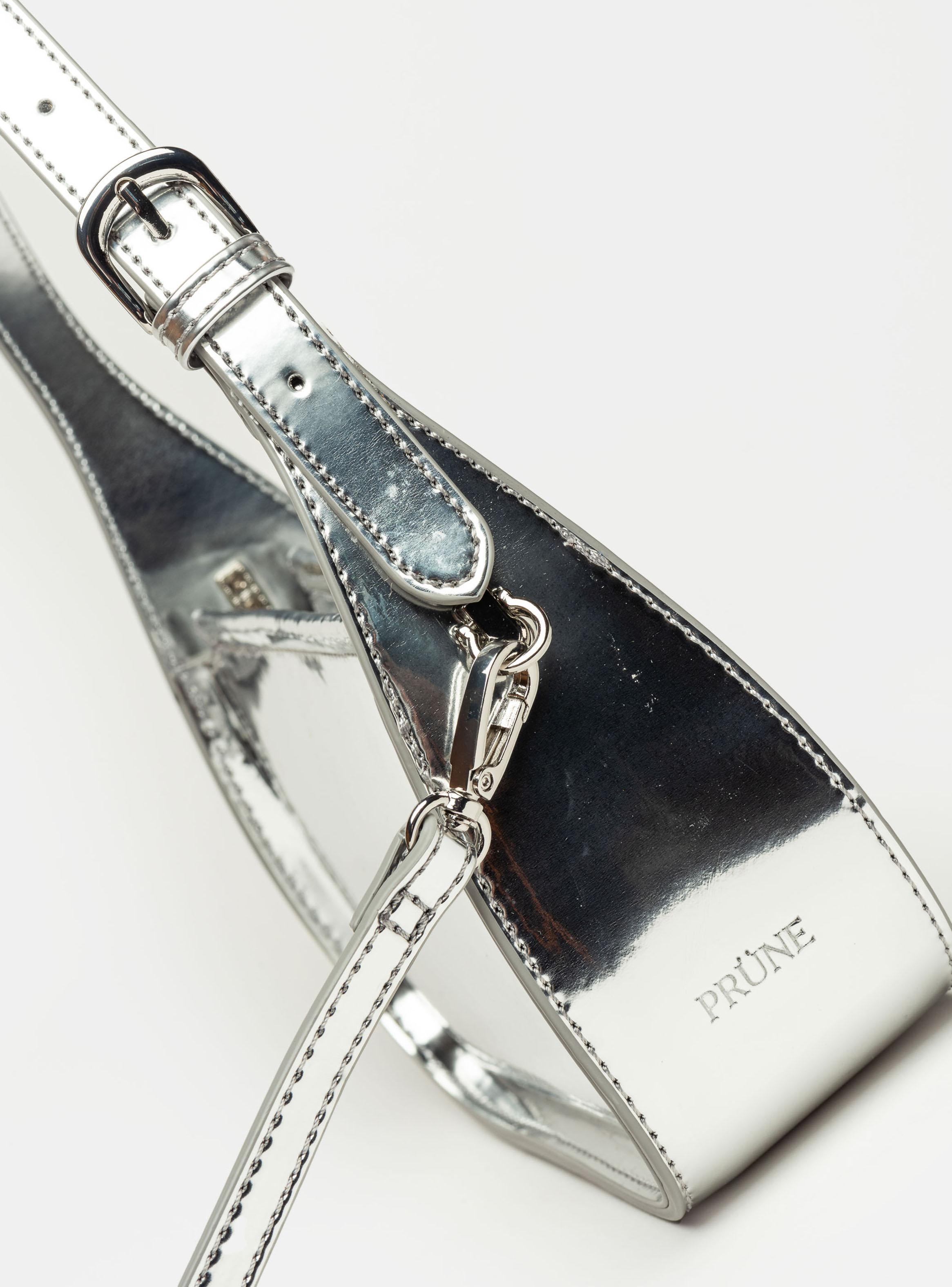 Cartera de Hombro Leaf Plata-2