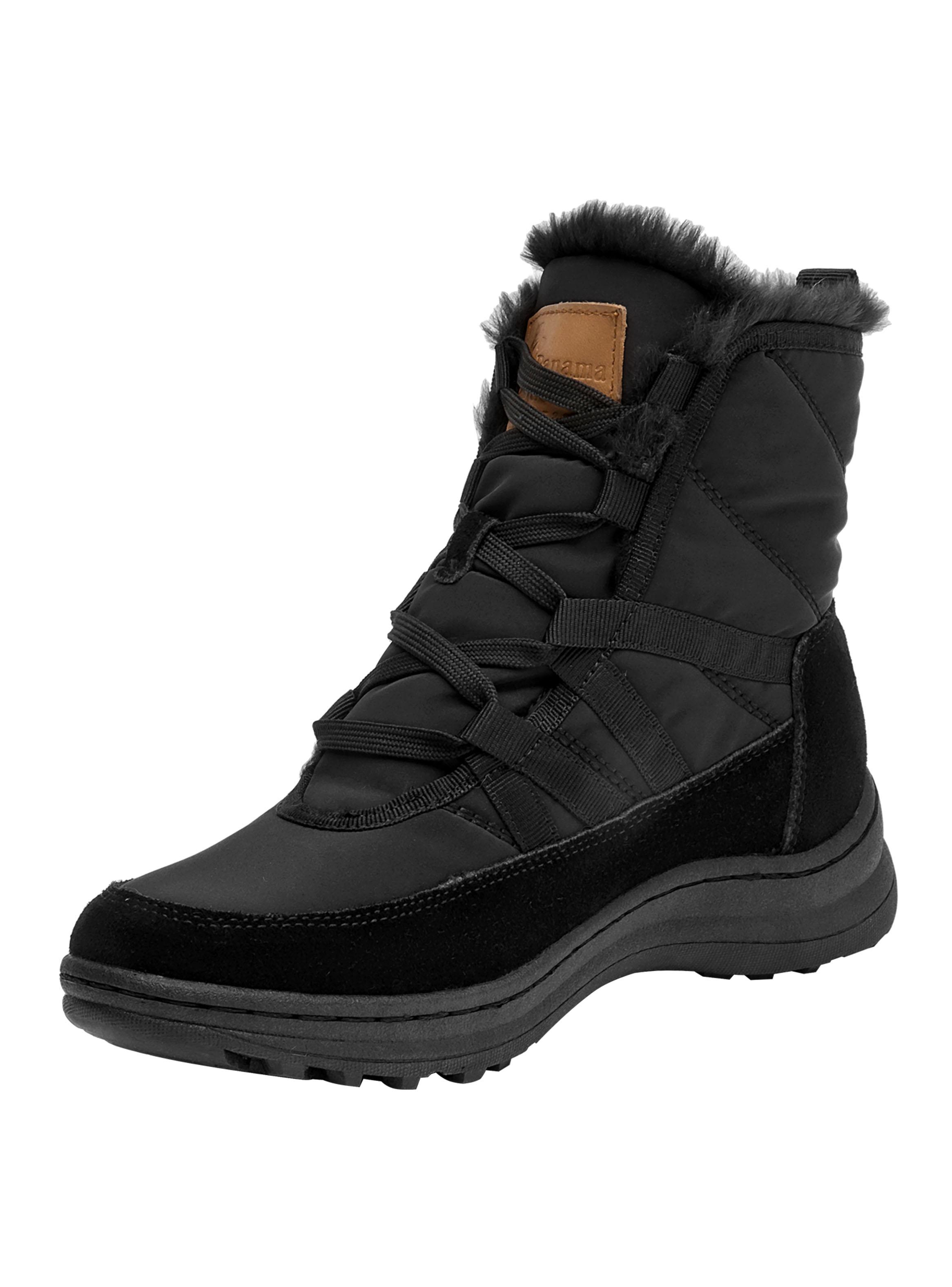 Botín con Pelos Mujer Cuero-3