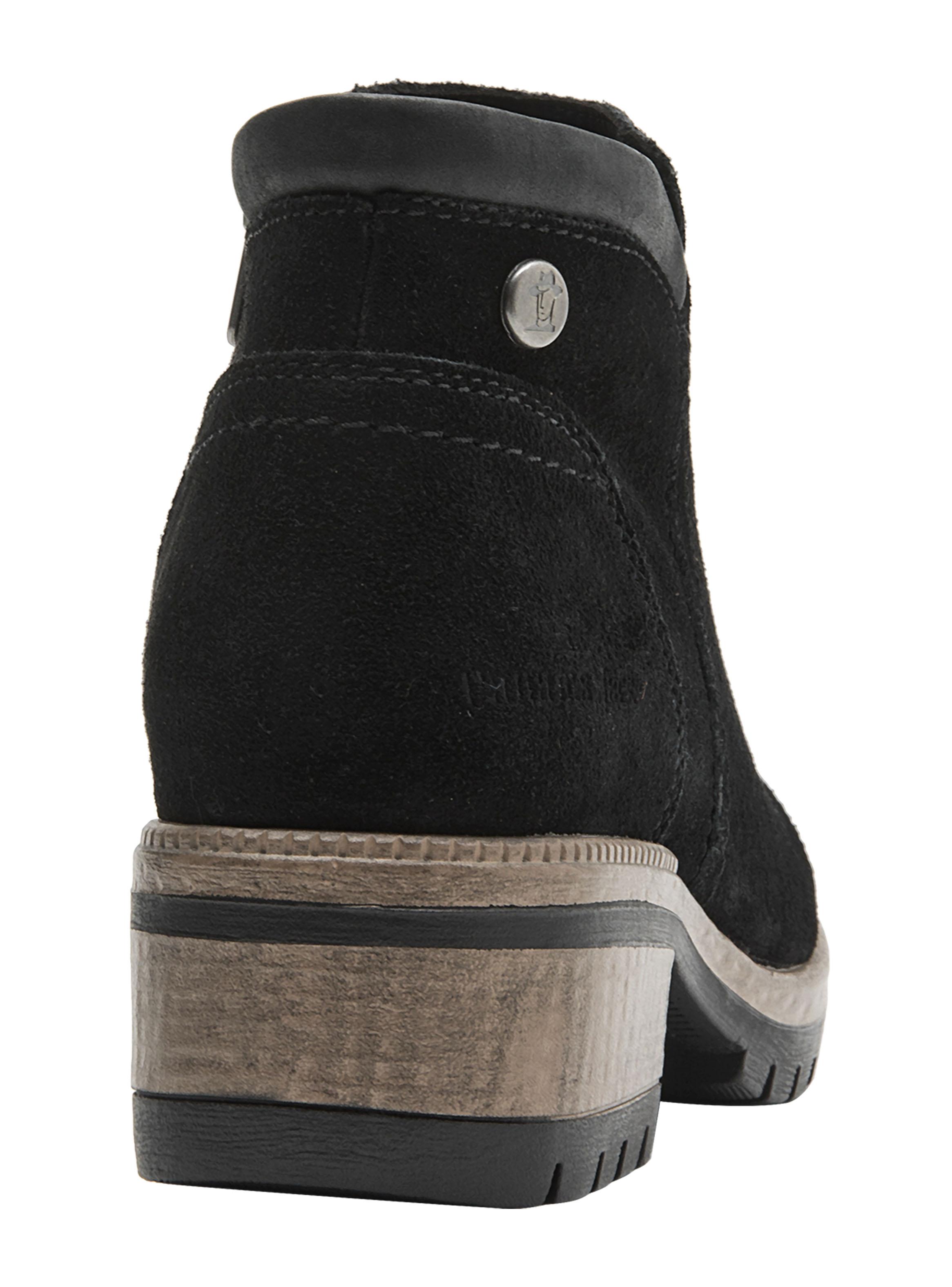 Botín con Taco Cuadrado Cuero Mujer-4