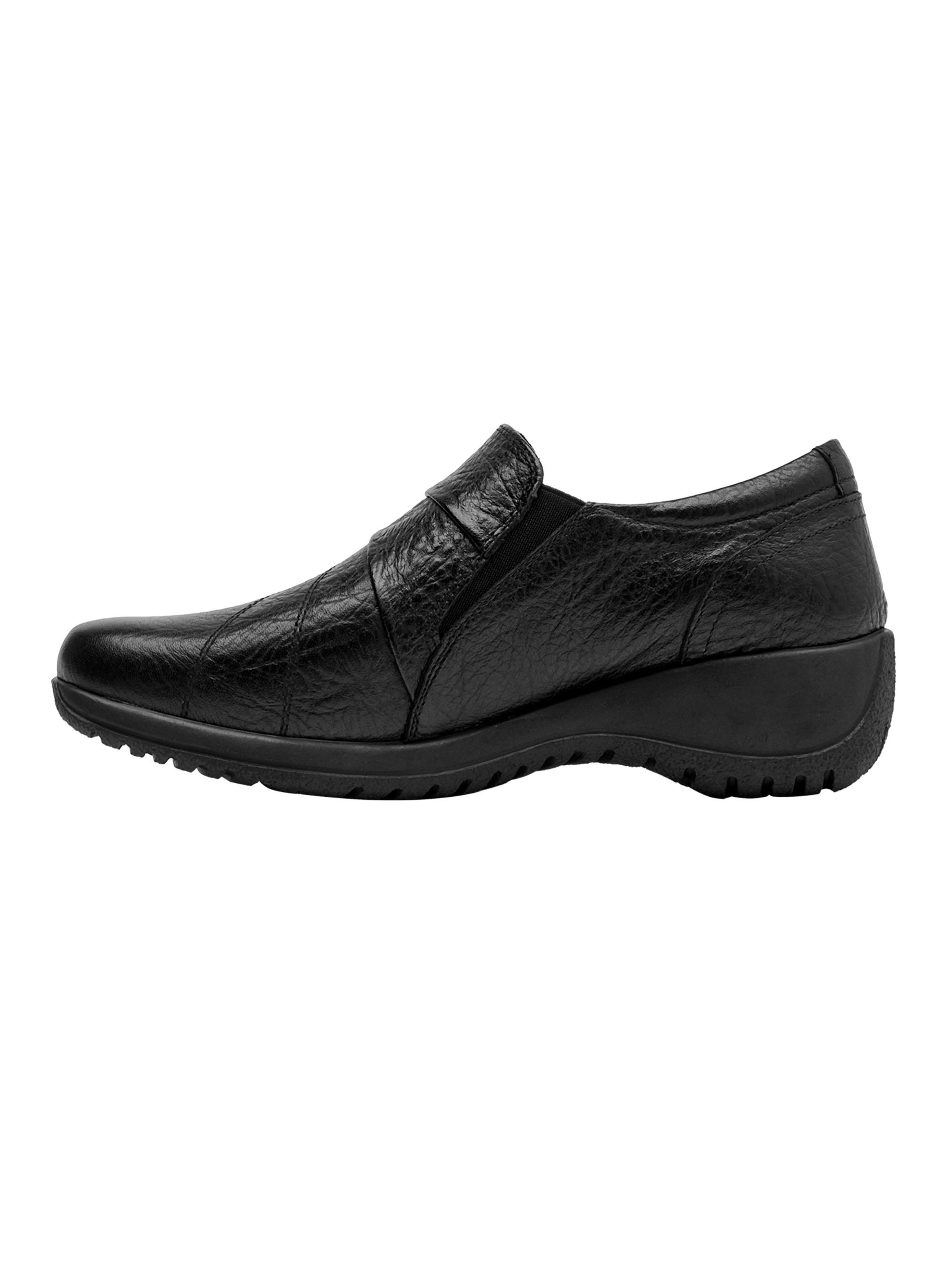Zapato Casual de Cuero Texturizado y Taco Chino Mujer-3