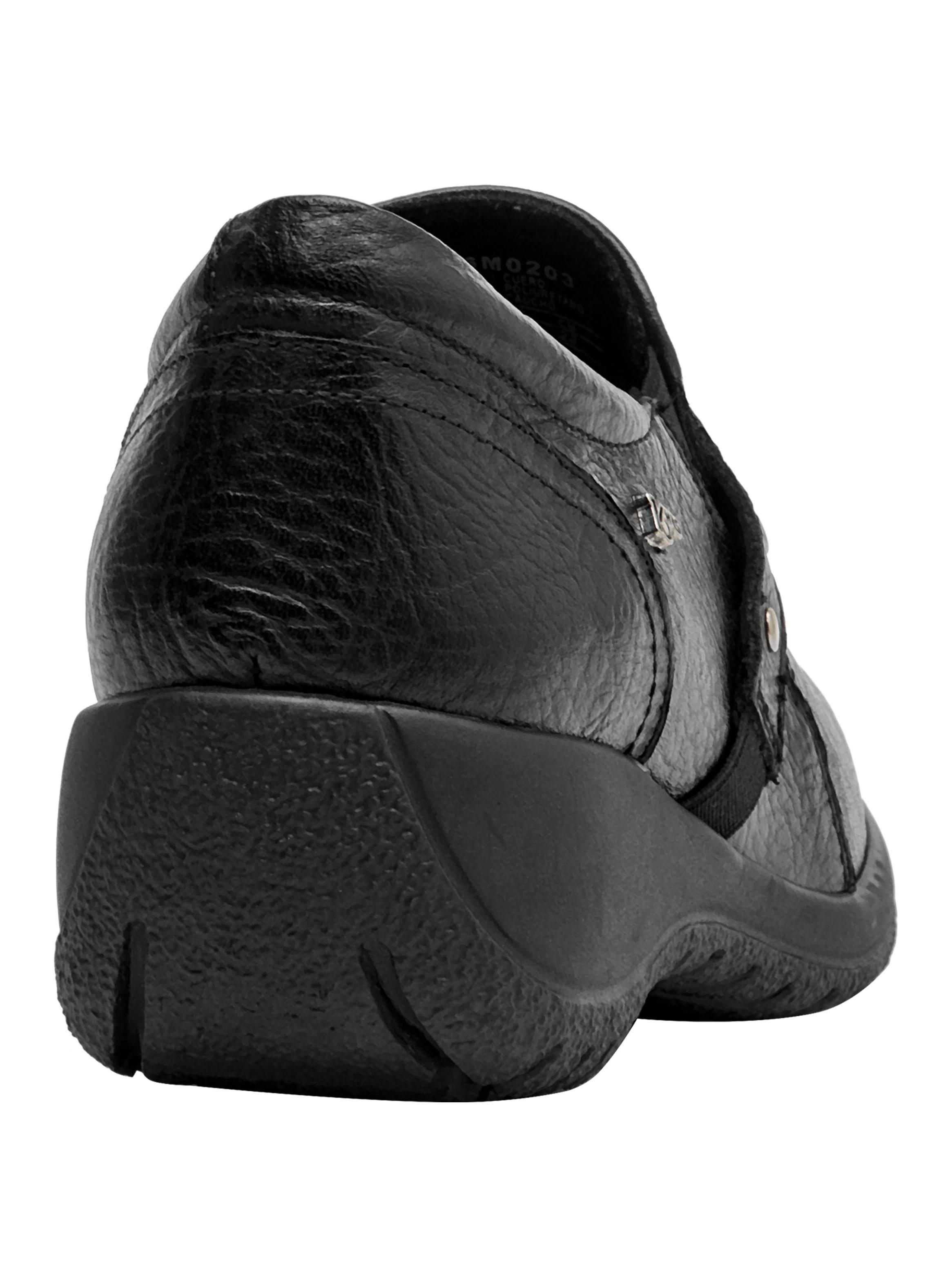 Zapato Casual de Cuero Texturizado y Taco Chino Mujer-4