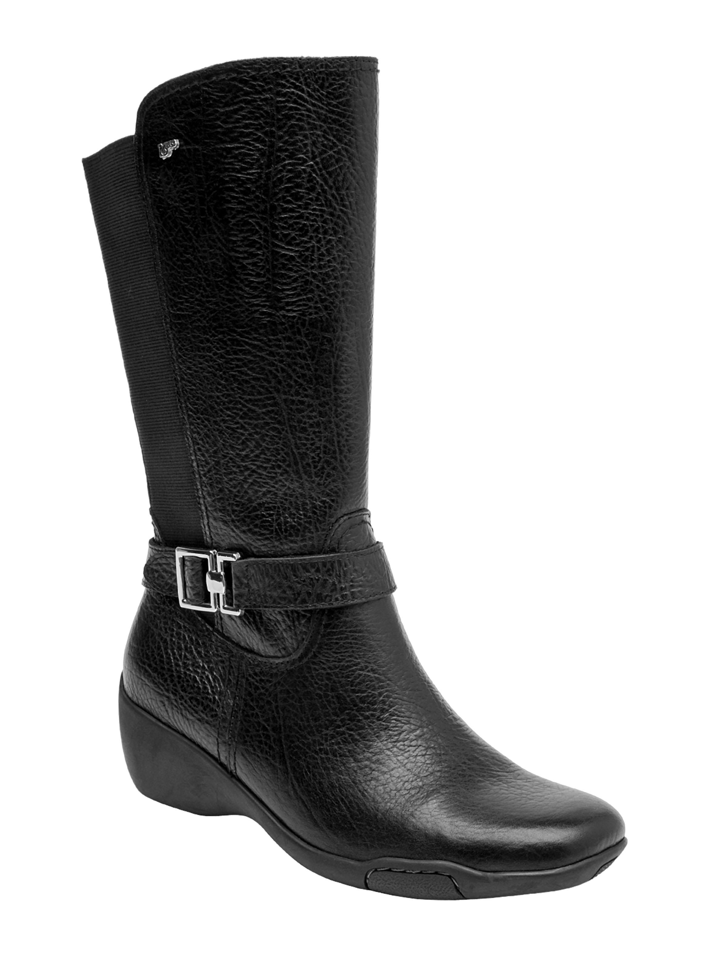 Bota Taco Chino Cuero Mujer-1