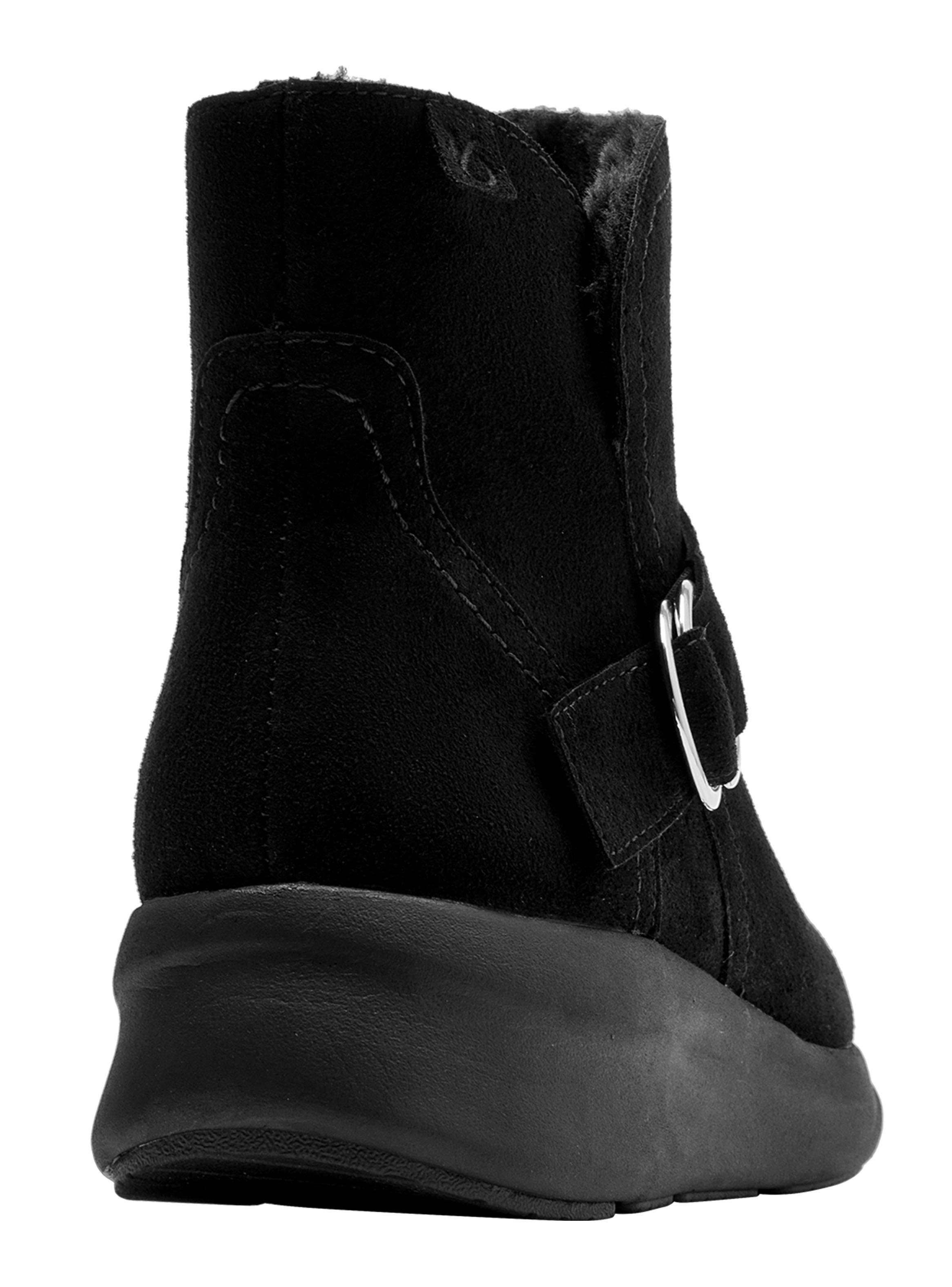 Botín Dos Hebillas y Taco Chino Cuero Mujer-4