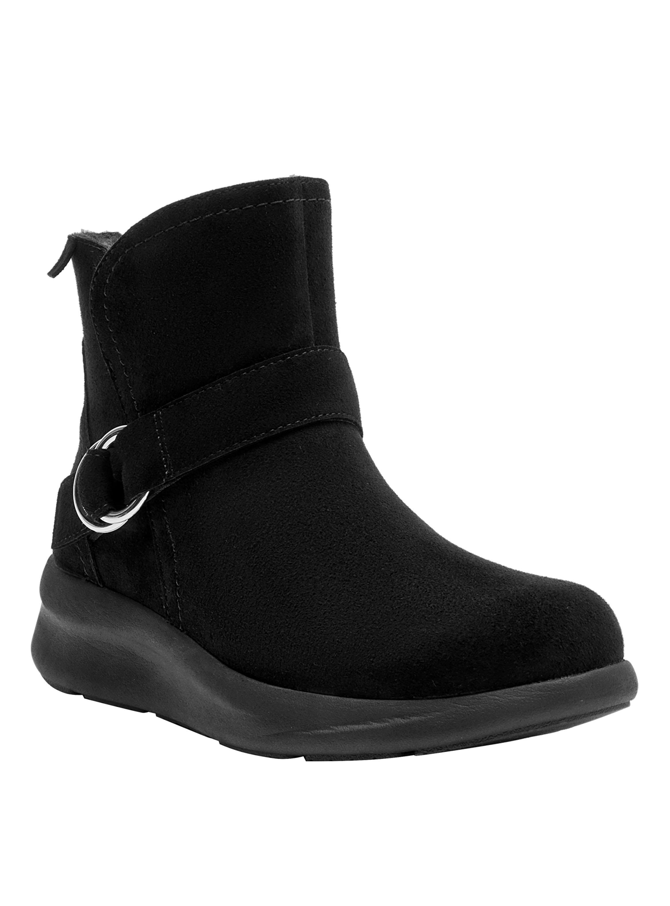 Botín Dos Hebillas y Taco Chino Cuero Mujer-1