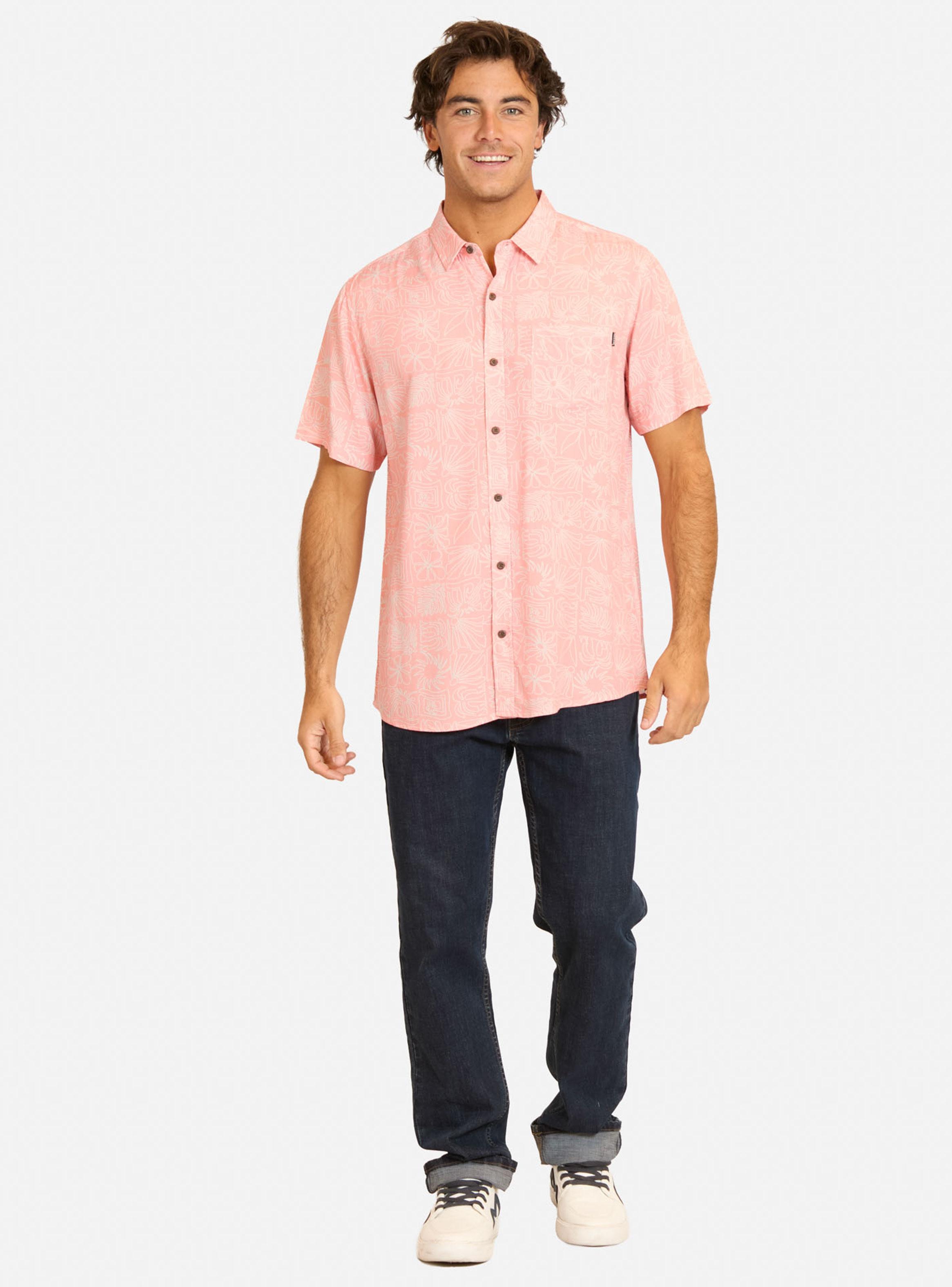 Camisa Manga Corta Fullprint Hojas-3