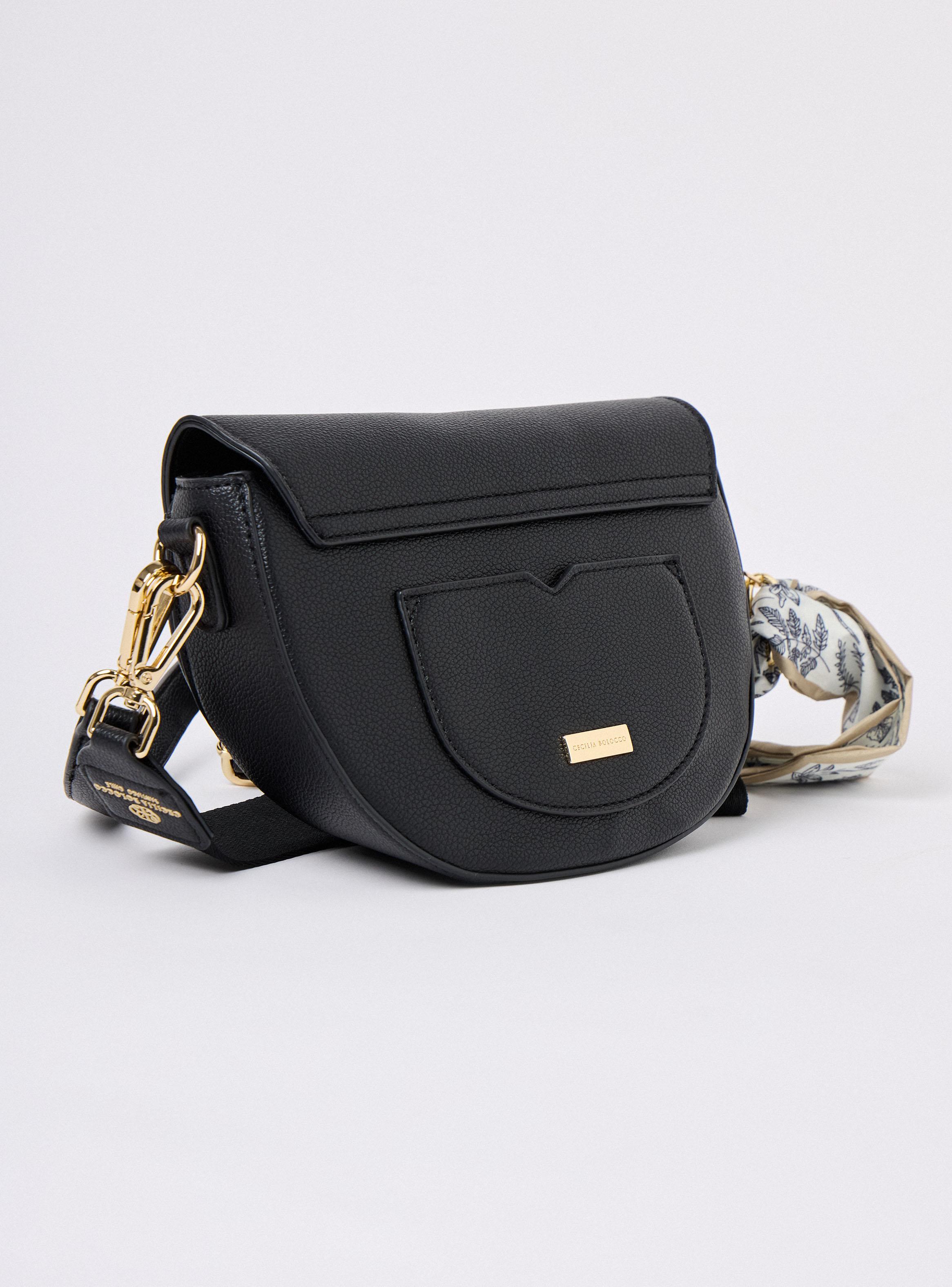 Cartera de Hombro Crossbody con Pañuelo-3