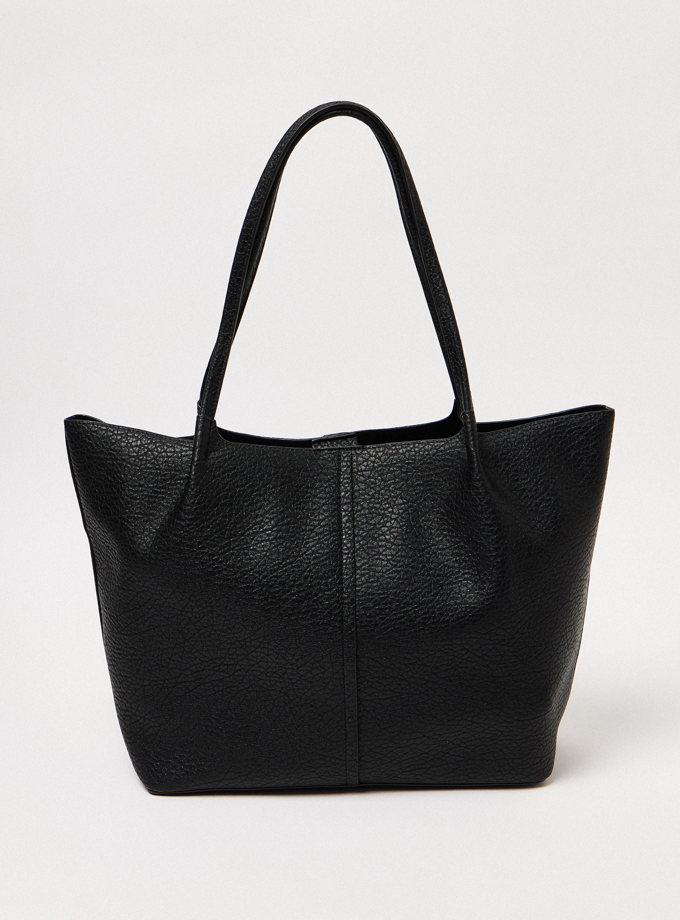 Cartera de Hombro Totebag Textura Grano con Monedero-4