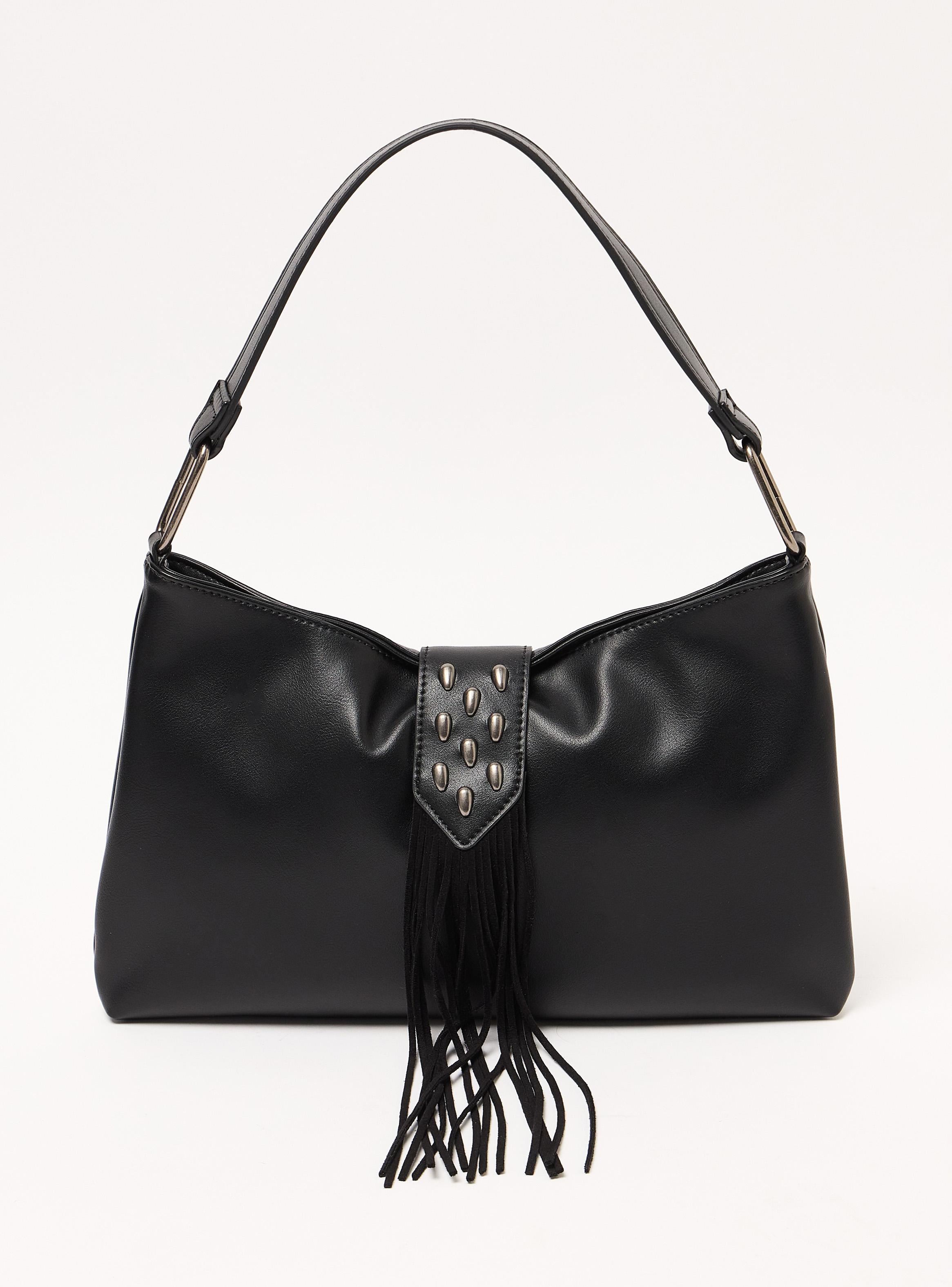 Cartera de Hombro Detalle Tachas y Flecos-2