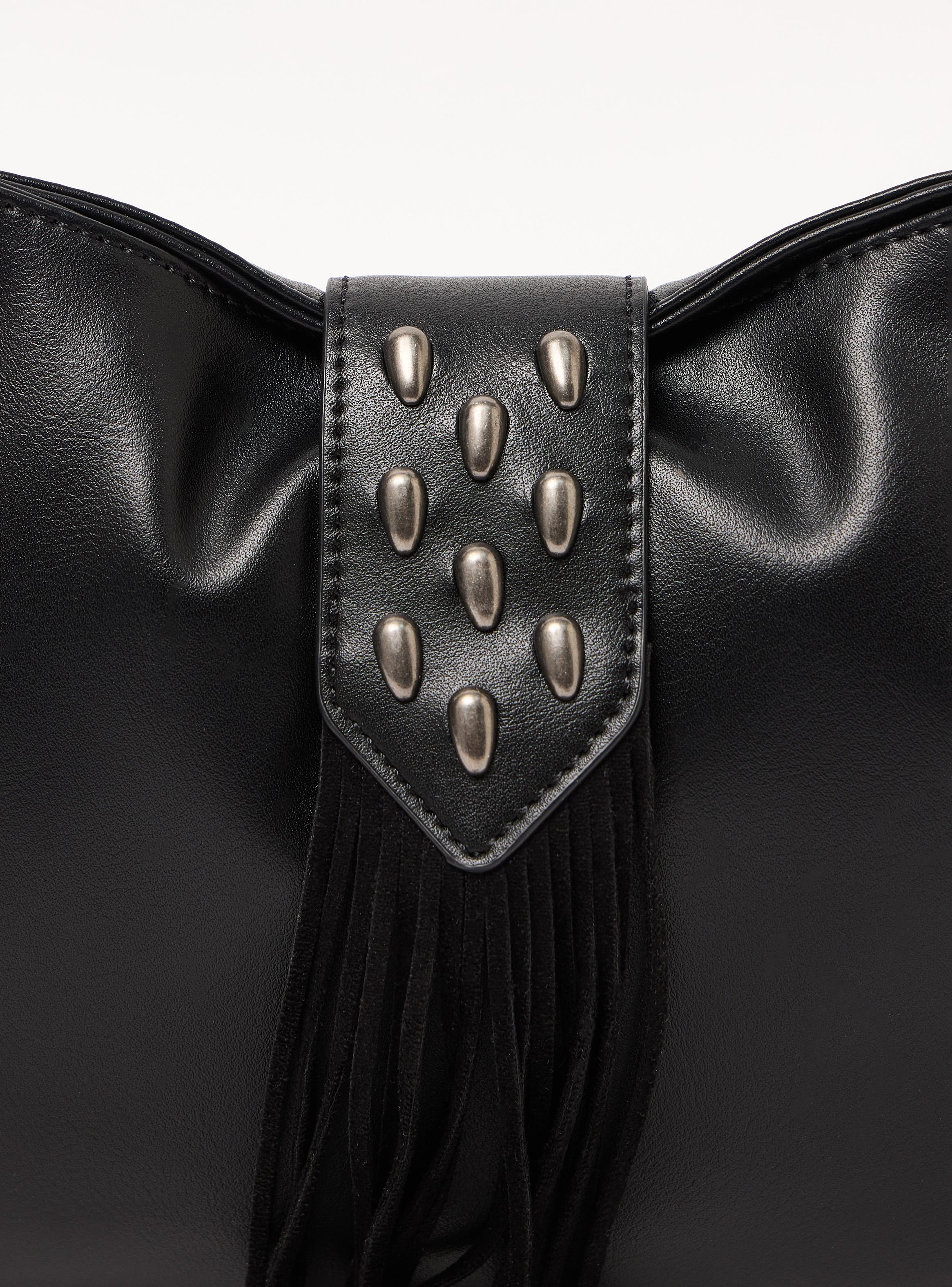 Cartera de Hombro Detalle Tachas y Flecos-6