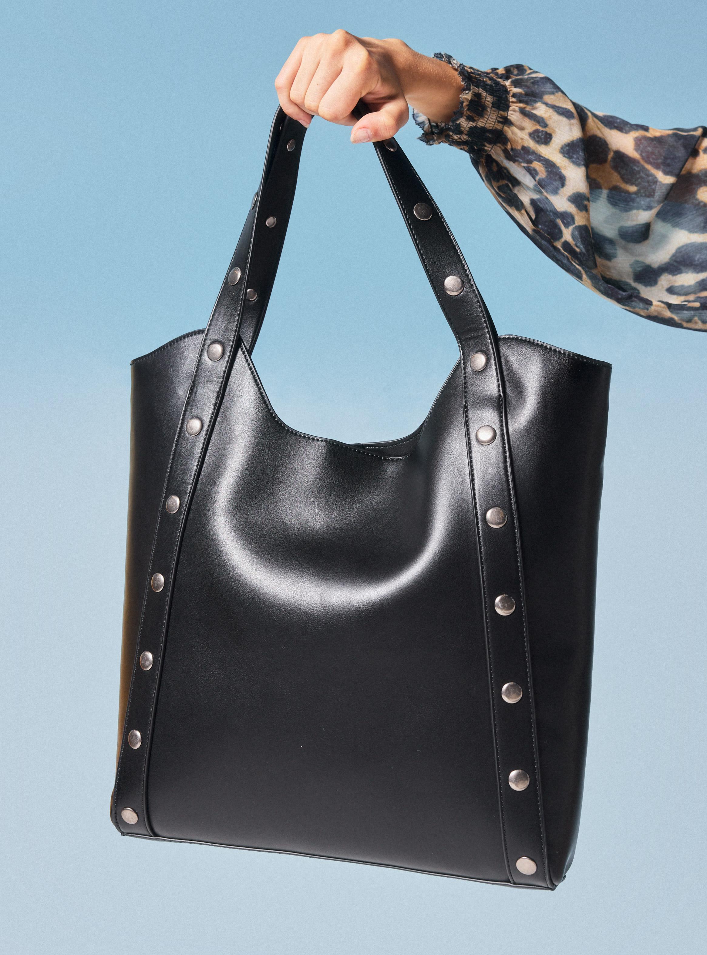 Cartera Tipo Tote XL Tachas-6