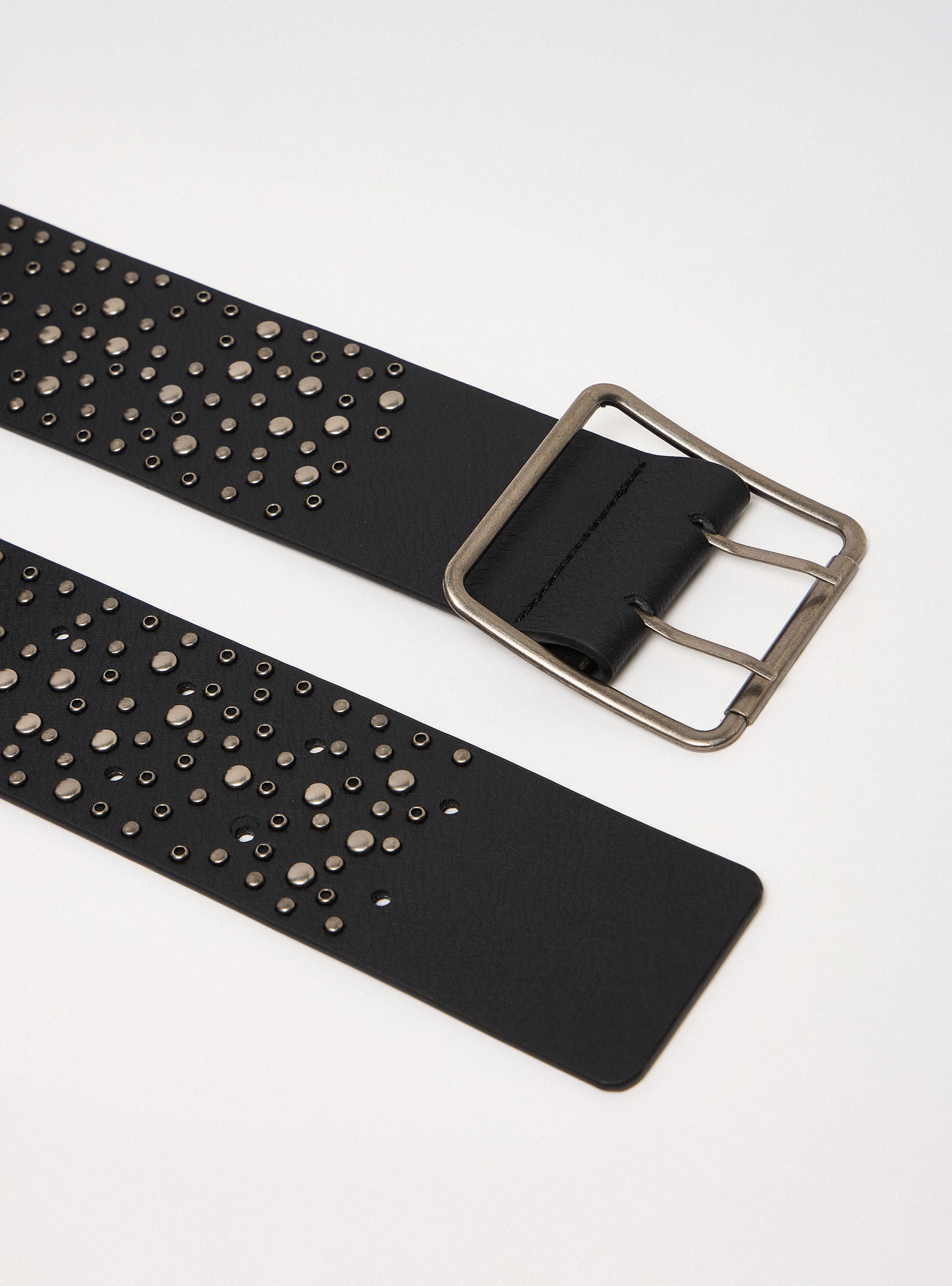 Cinturón Grueso con Tachas-4