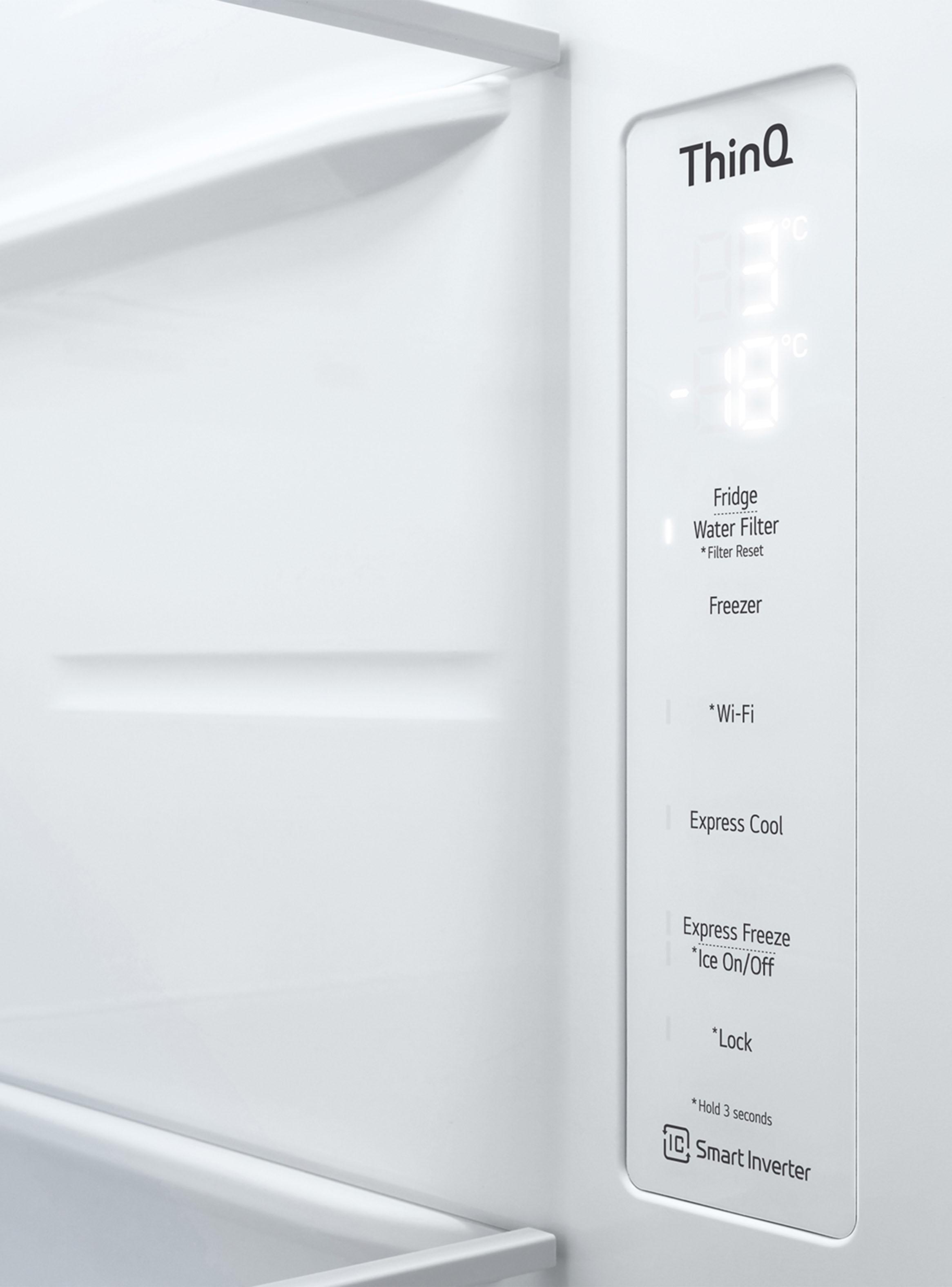 Refrigerador Side by Side No Frost 635 Litros GS66WPP Smart Inverter Compressor Platinum Silver-8