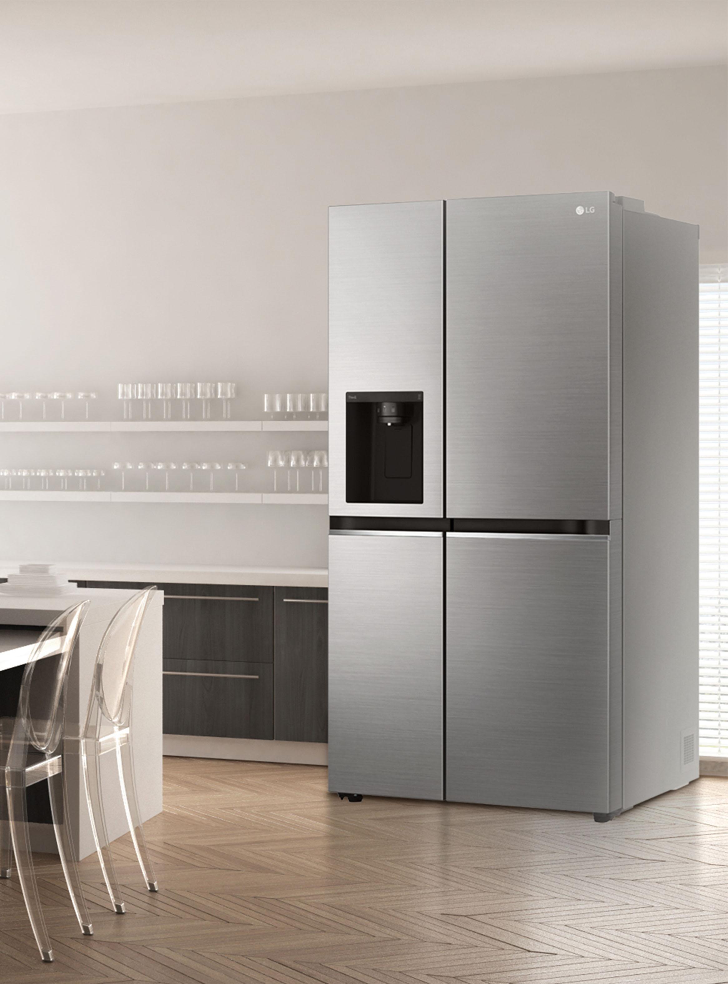 Refrigerador Side by Side No Frost 635 Litros GS66WPP Smart Inverter Compressor Platinum Silver-9