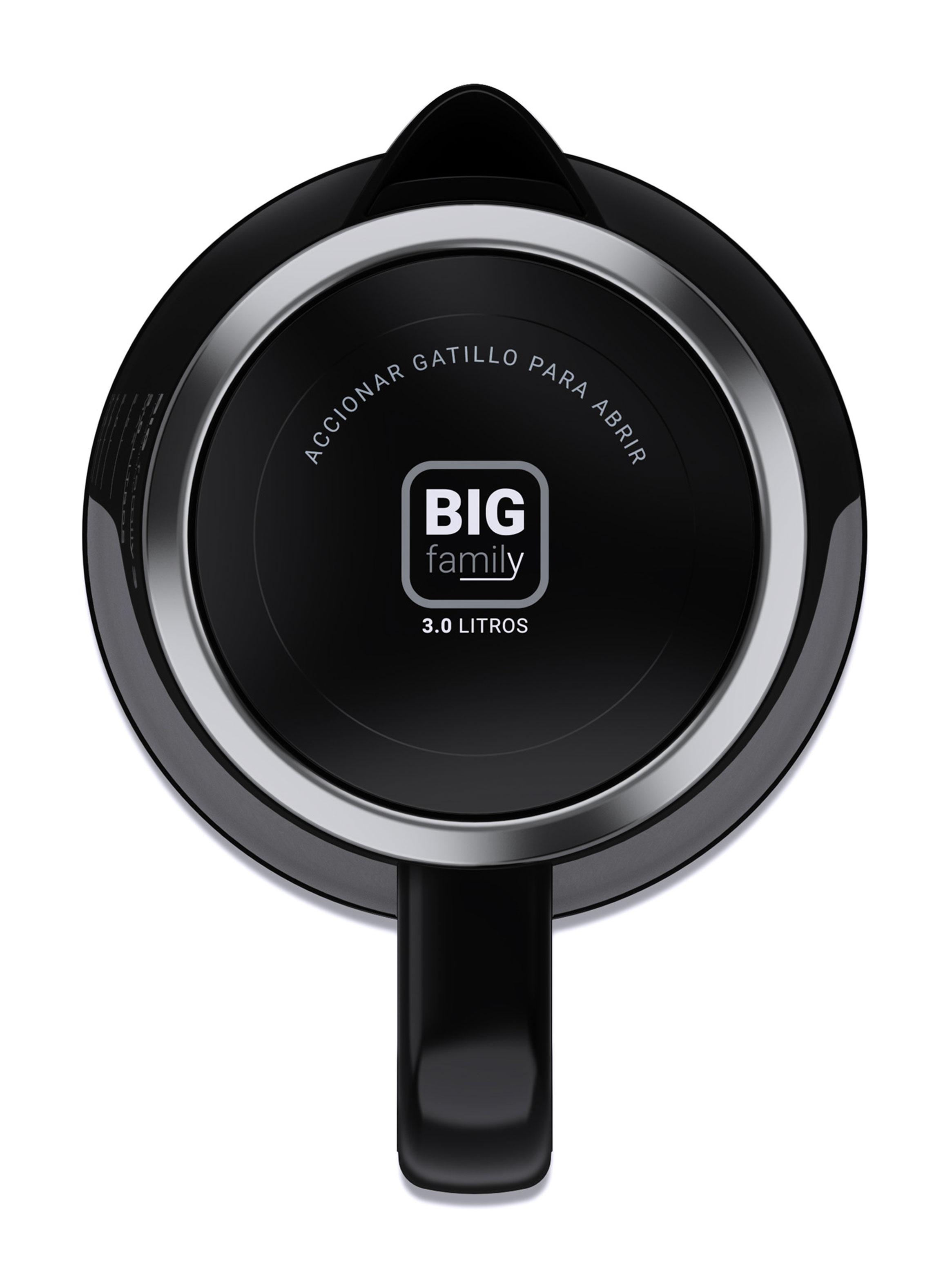 Hervidor de Agua 3 Litros 1850W Big Family HA-3900NG Negro-4