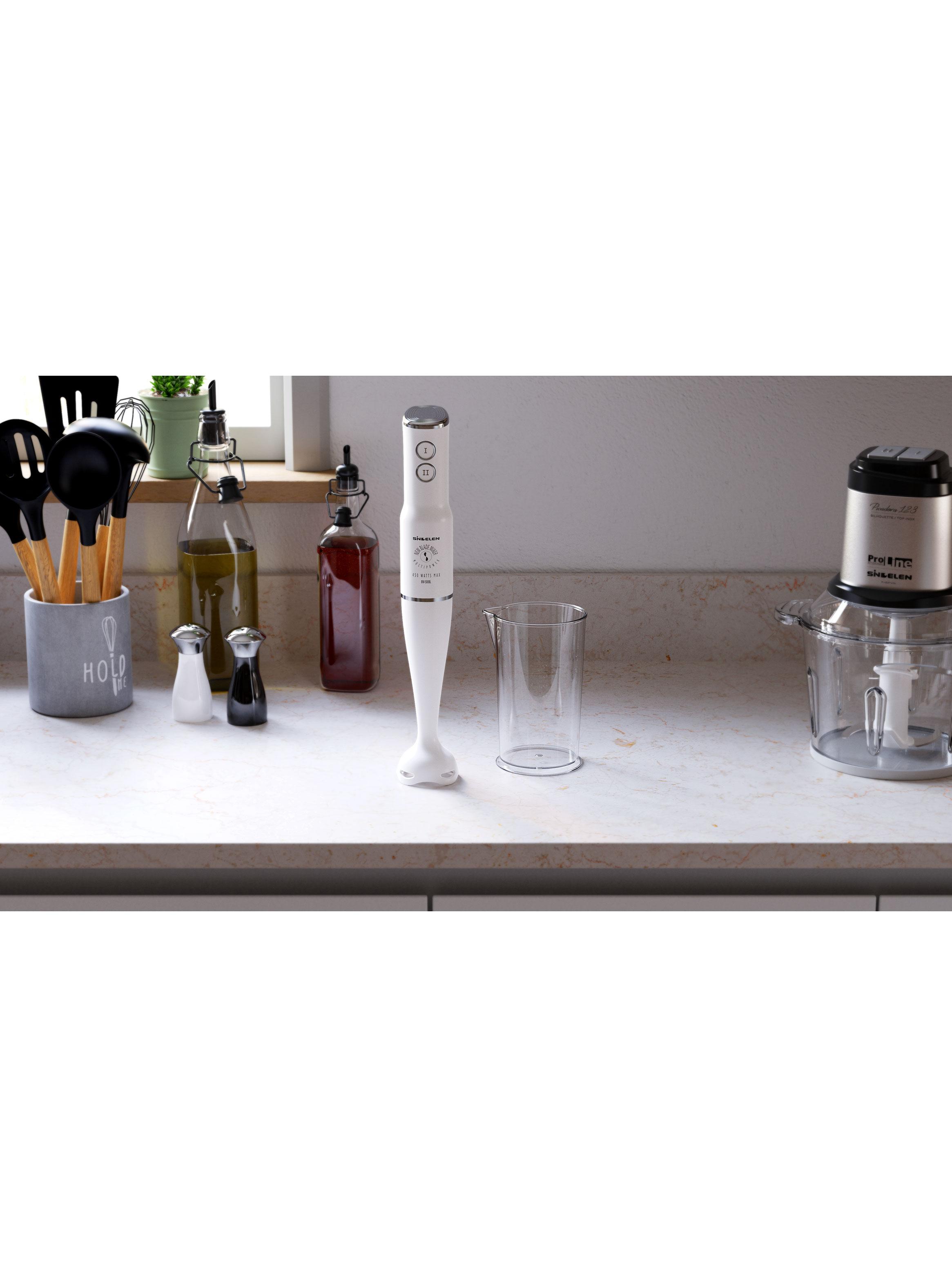 Batidora de Inmersión 450W BM-500BL Blanco-2