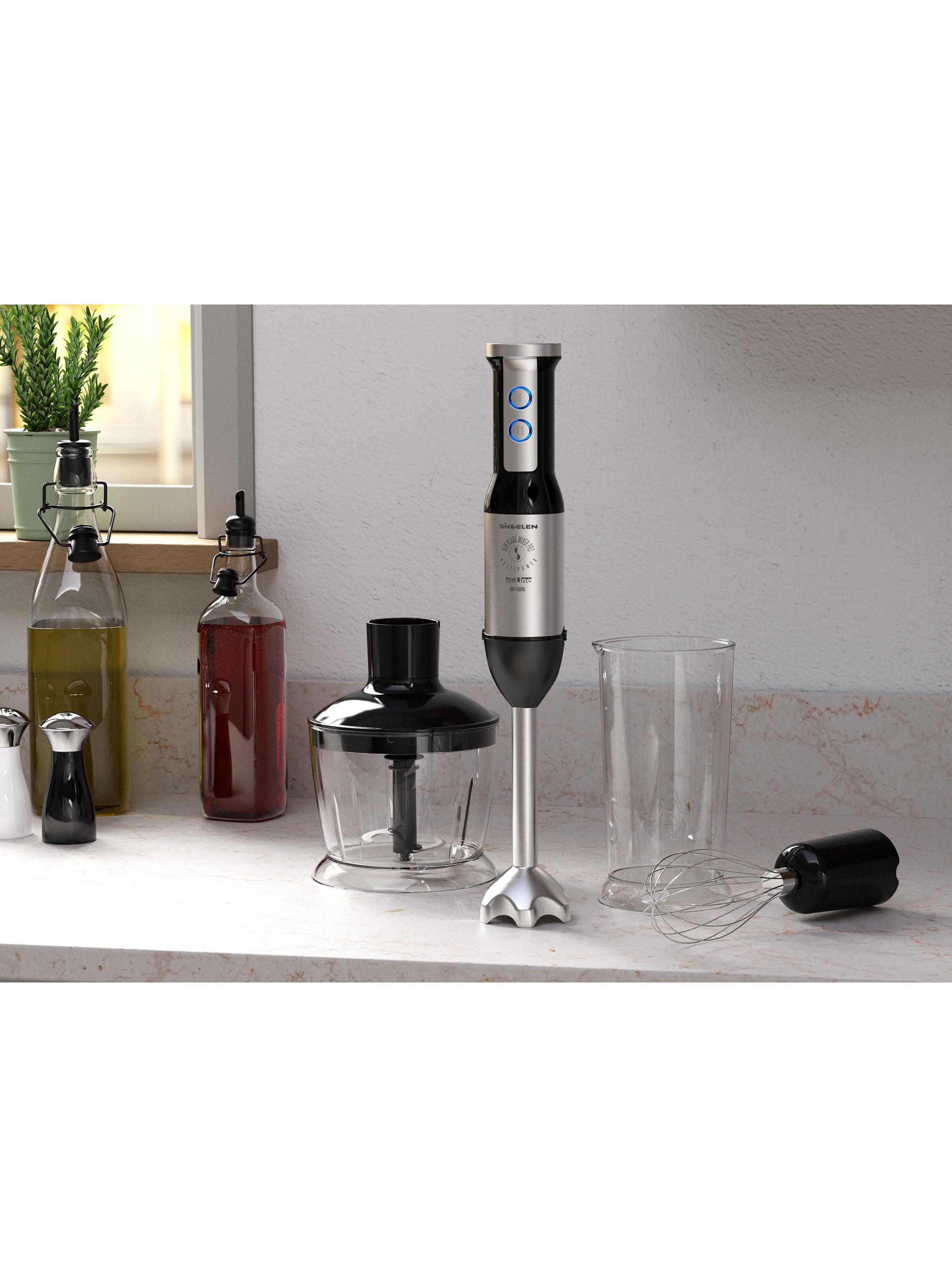 Minipimer Multimixer 500W BM-1000IN Inox + Accesorios-2