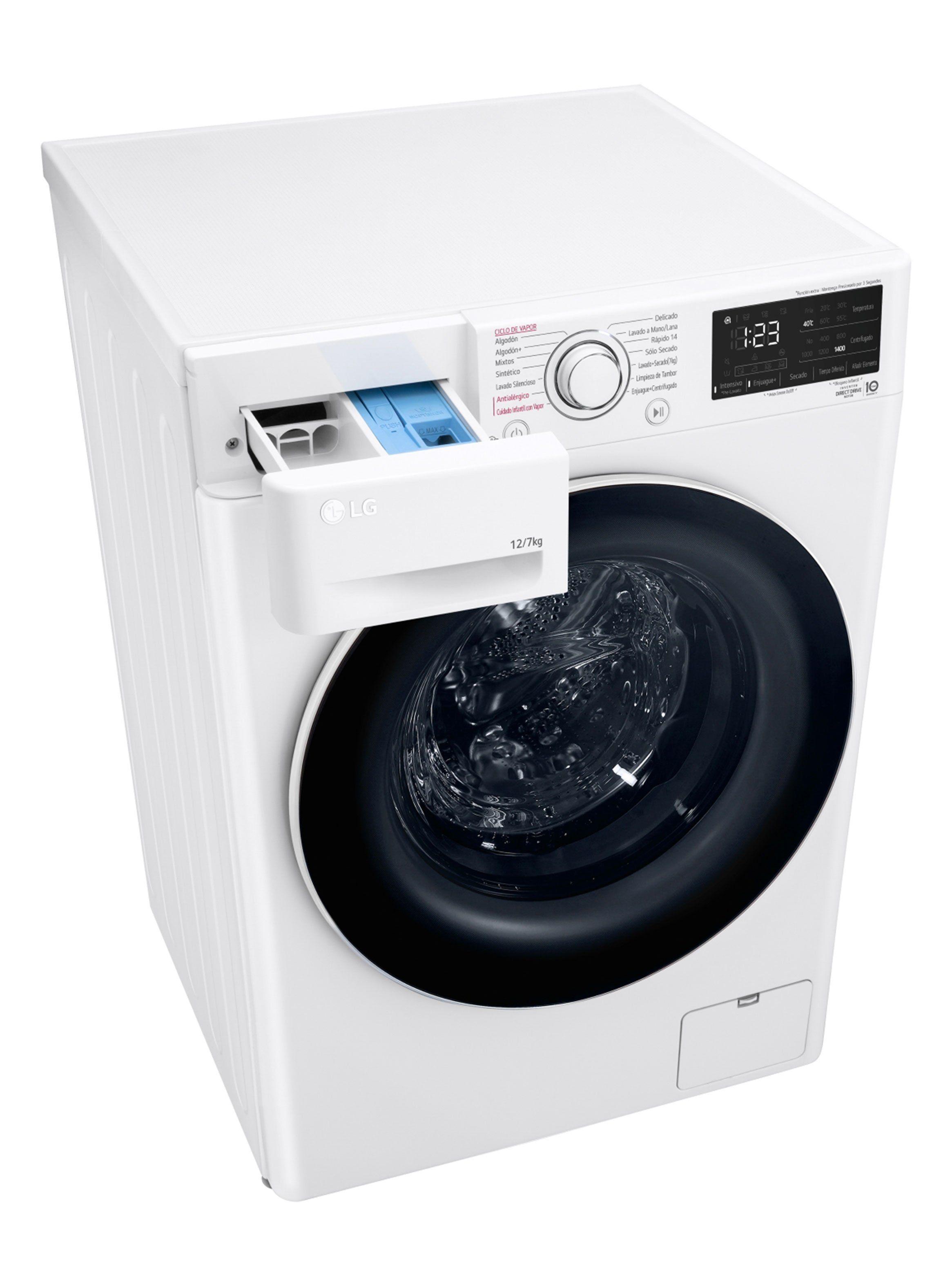 Lavadora-Secadora Frontal 12/7 Kg con AIDD WD12WVC5S6 Blanco-7