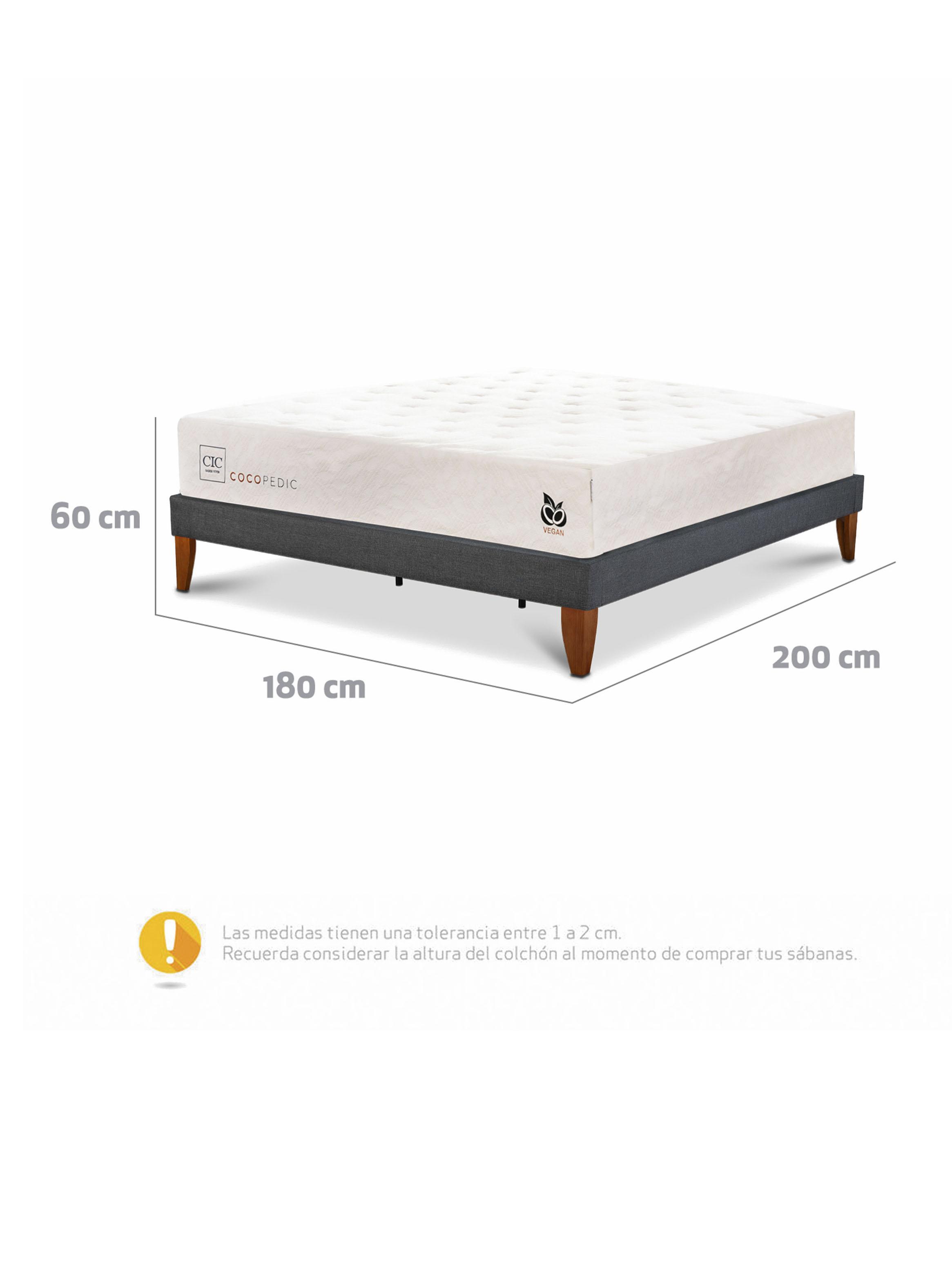 Cama Europea Box Cocopedic King + Base Europea Curve-1