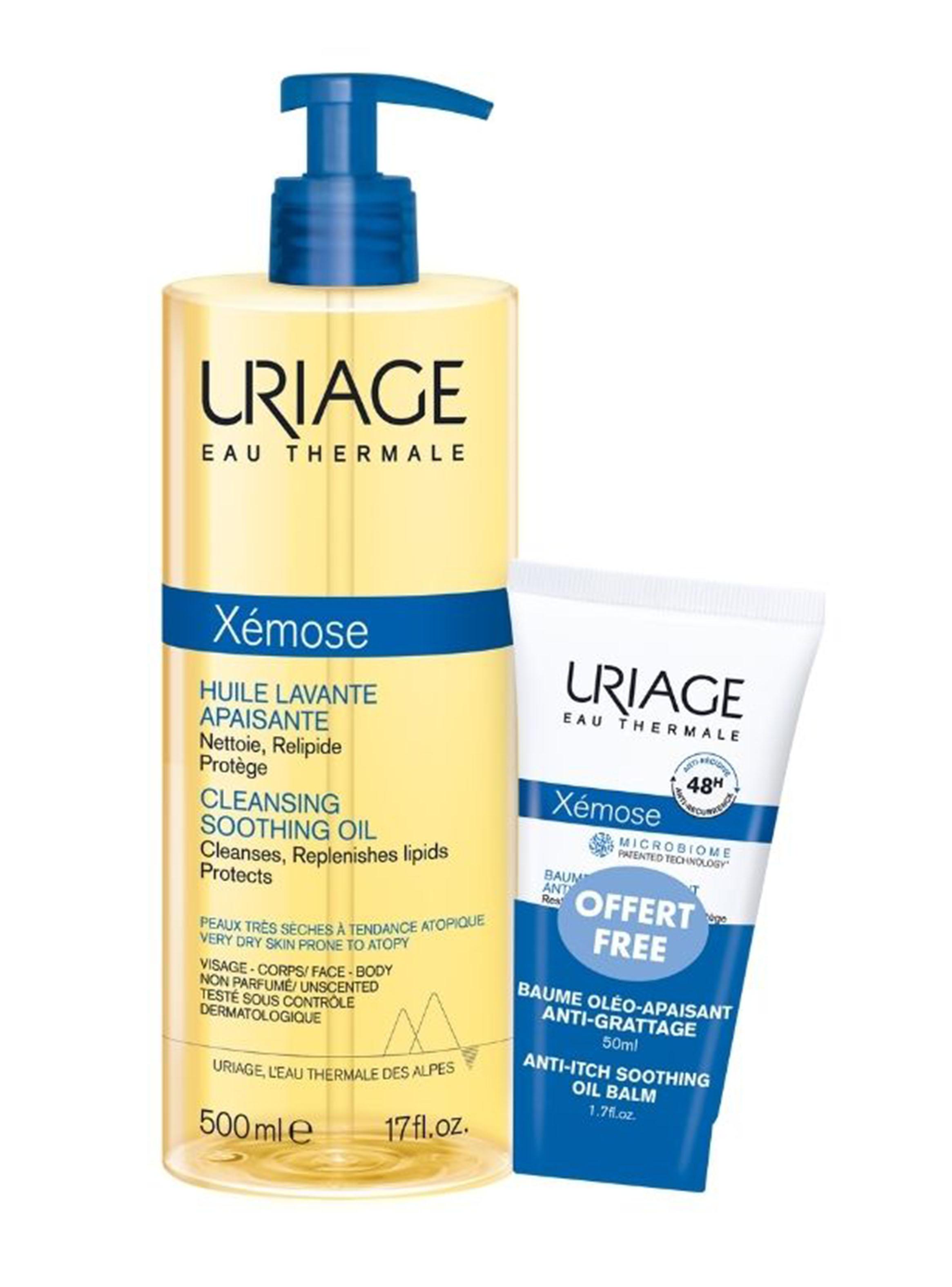 Set de Aceite Xémose Limpiador Uriage + Bálsamo Nutritivo 50 ml-0