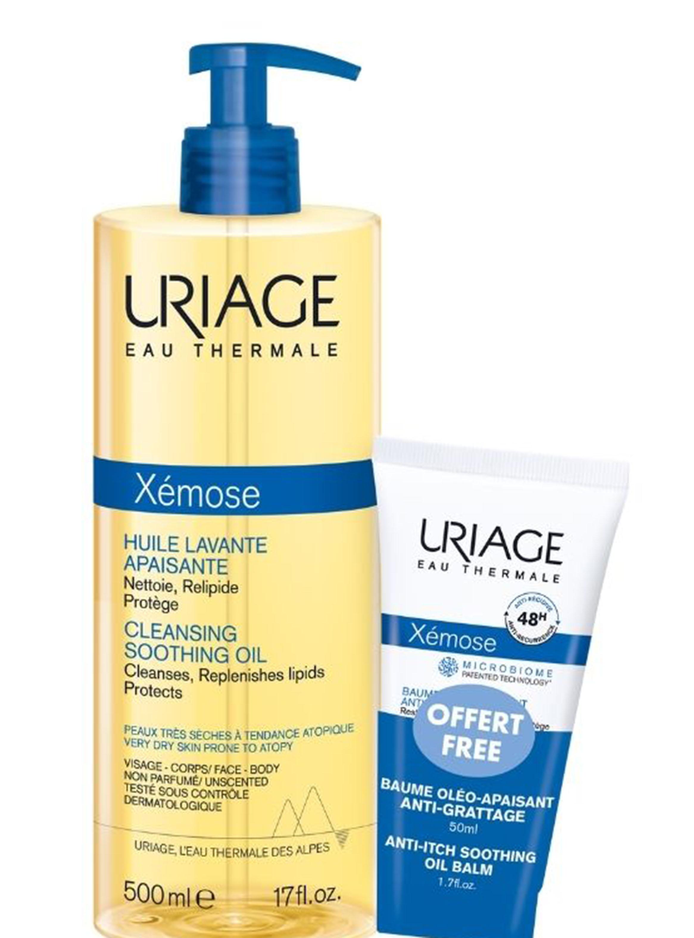 Set de Aceite Xémose Limpiador Uriage + Bálsamo Nutritivo 50 ml-1
