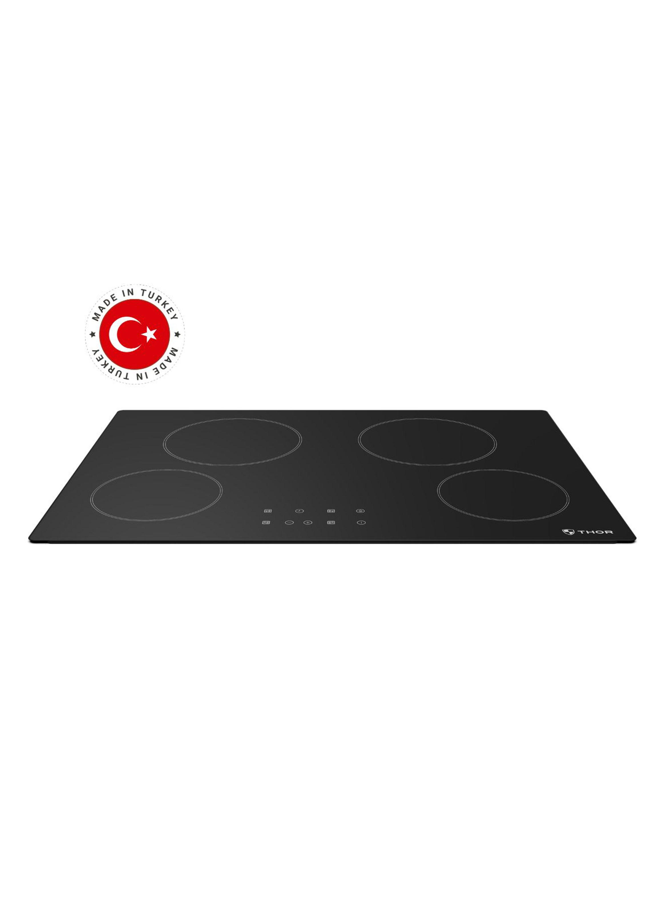 Encimera Eléctrica Vitrocerámica 4 Quemadores KBC 64200 BK Negro-1