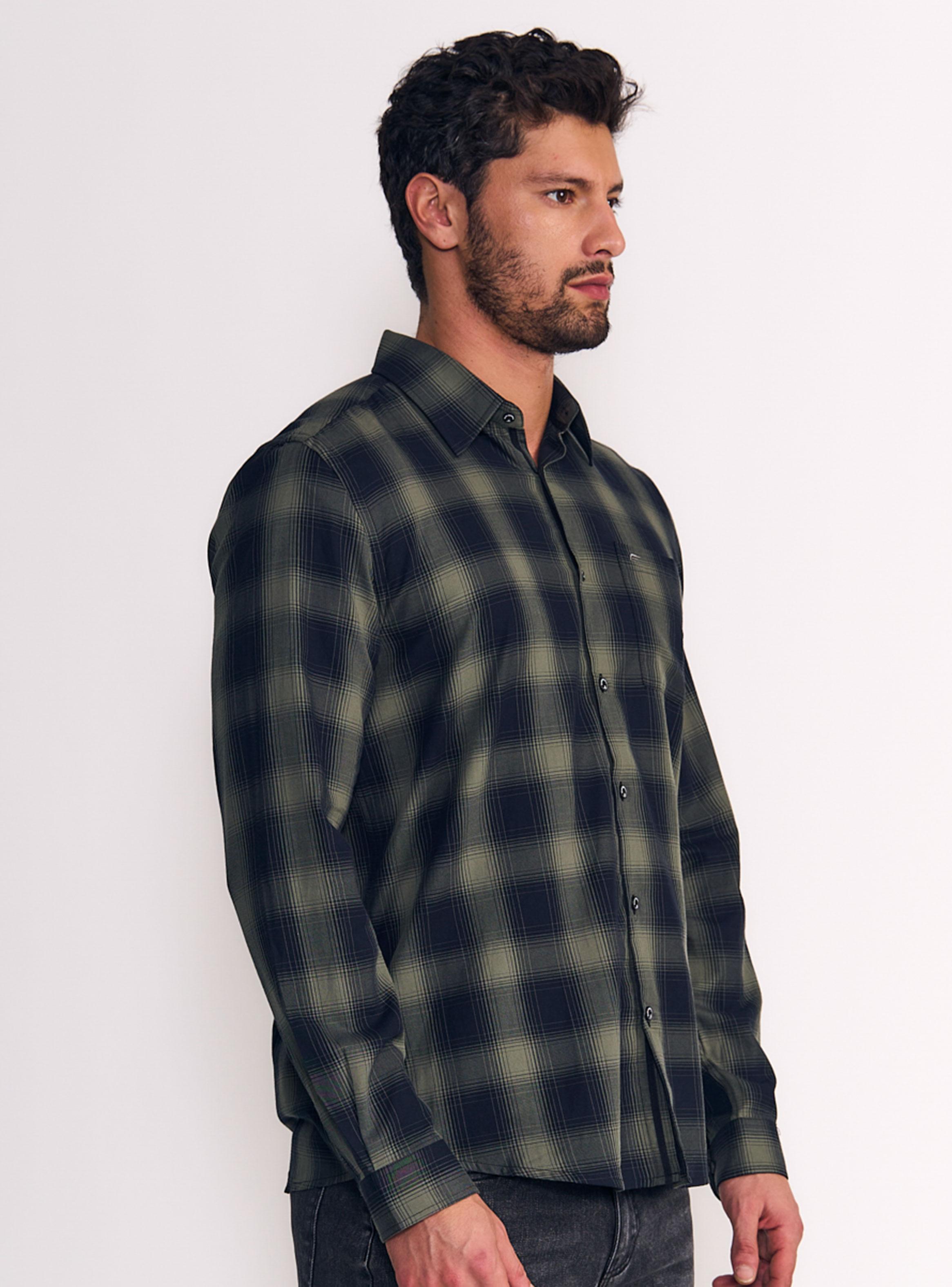 Camisa Regular Cuadro Difuminado-2