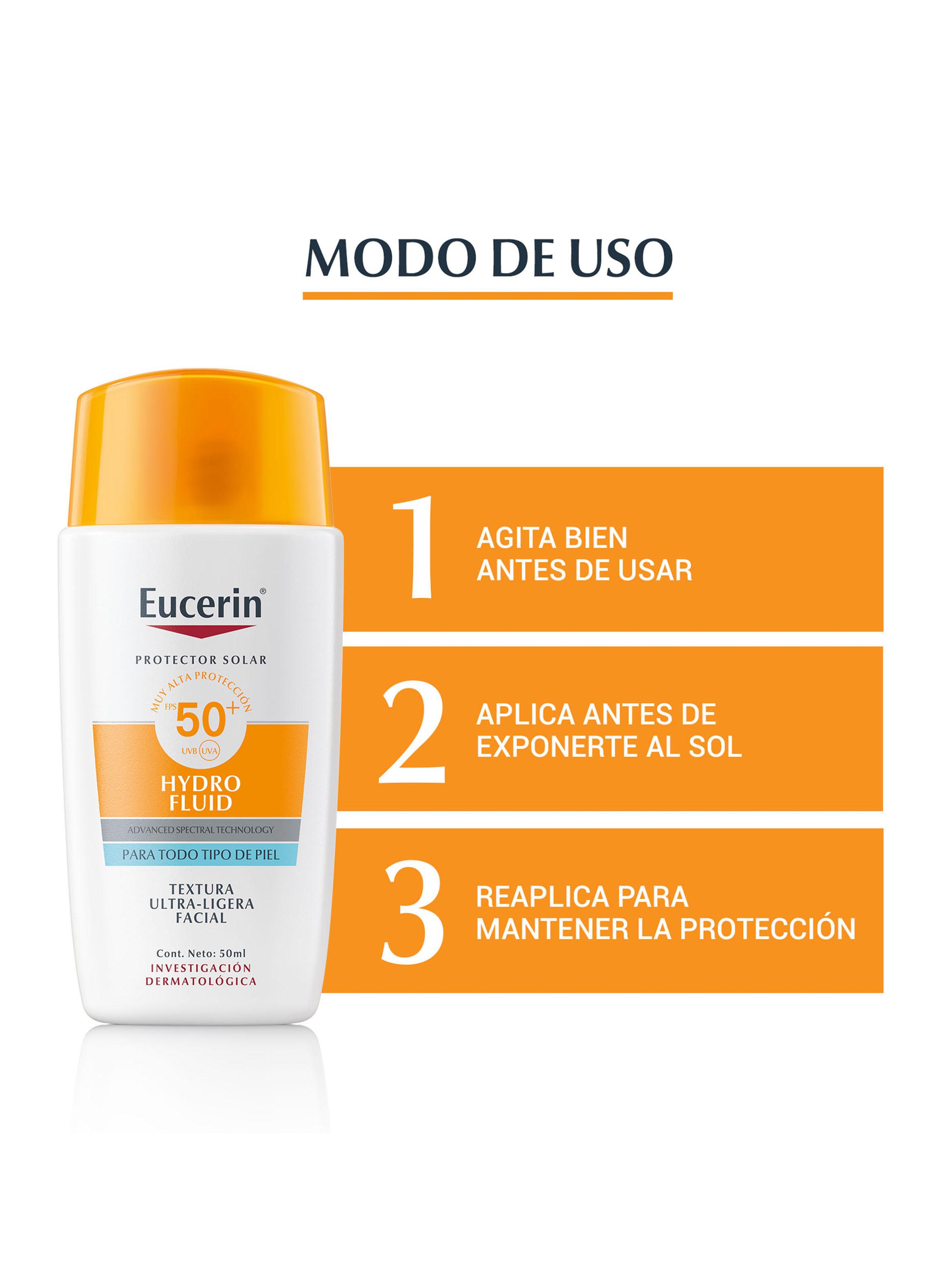 Protector Solar Hydro Fluid Facial Ultra Light FPS50+ 50ml-2