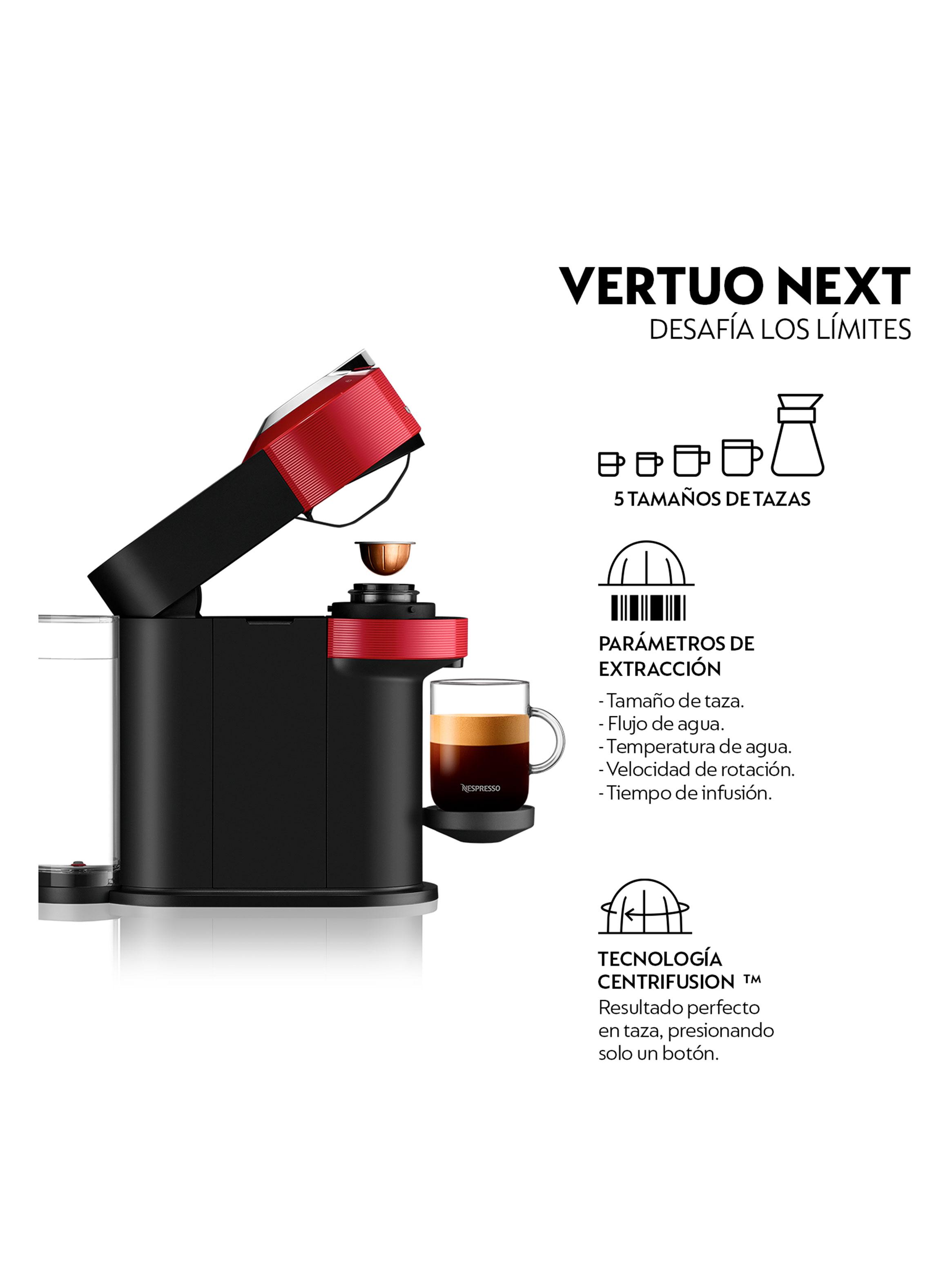 Cafetera de Cápsulas Vertuo Next Roja-6