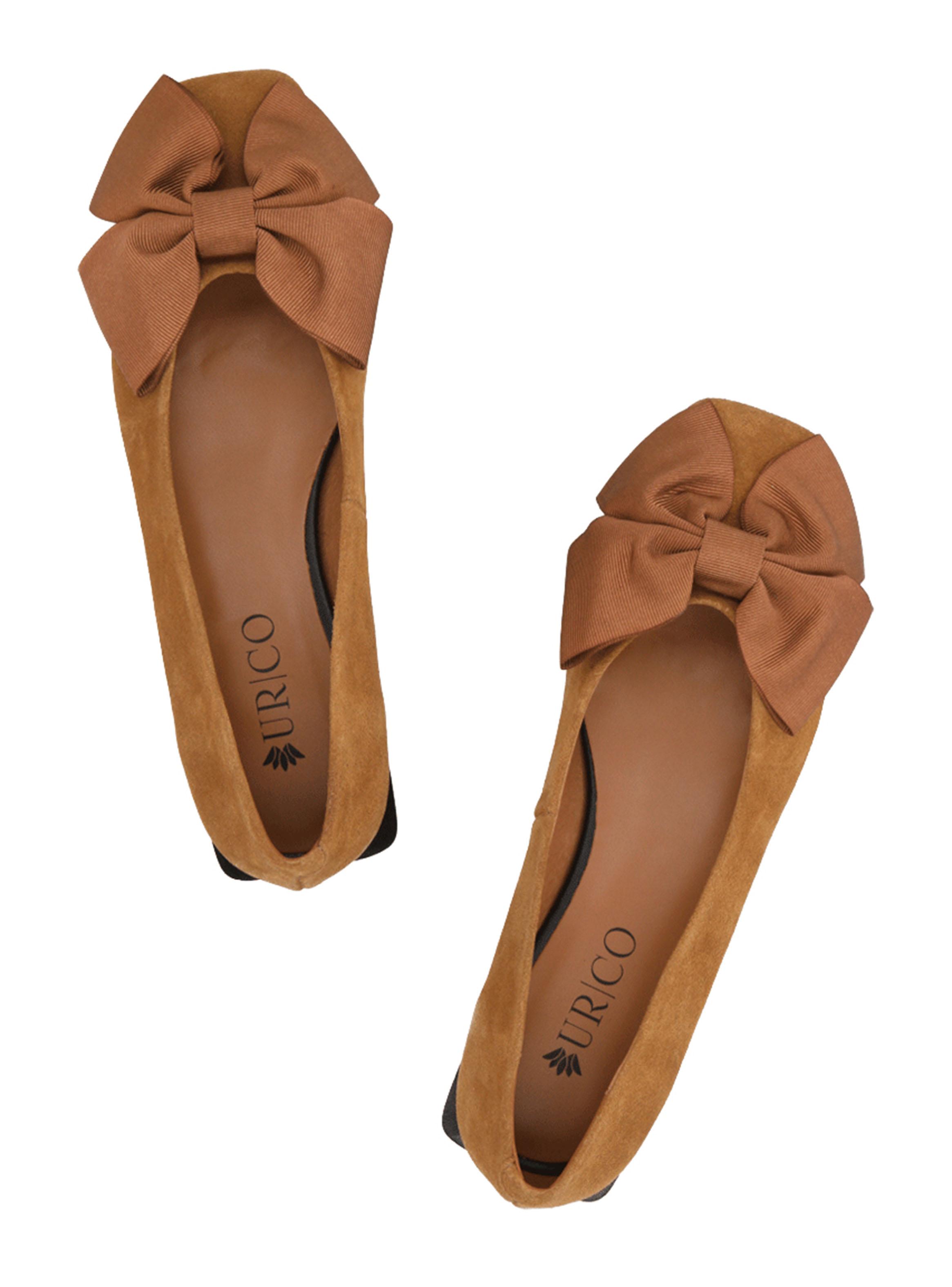 Ballerina Lorenza con Lazo de Gamuza Mujer-1