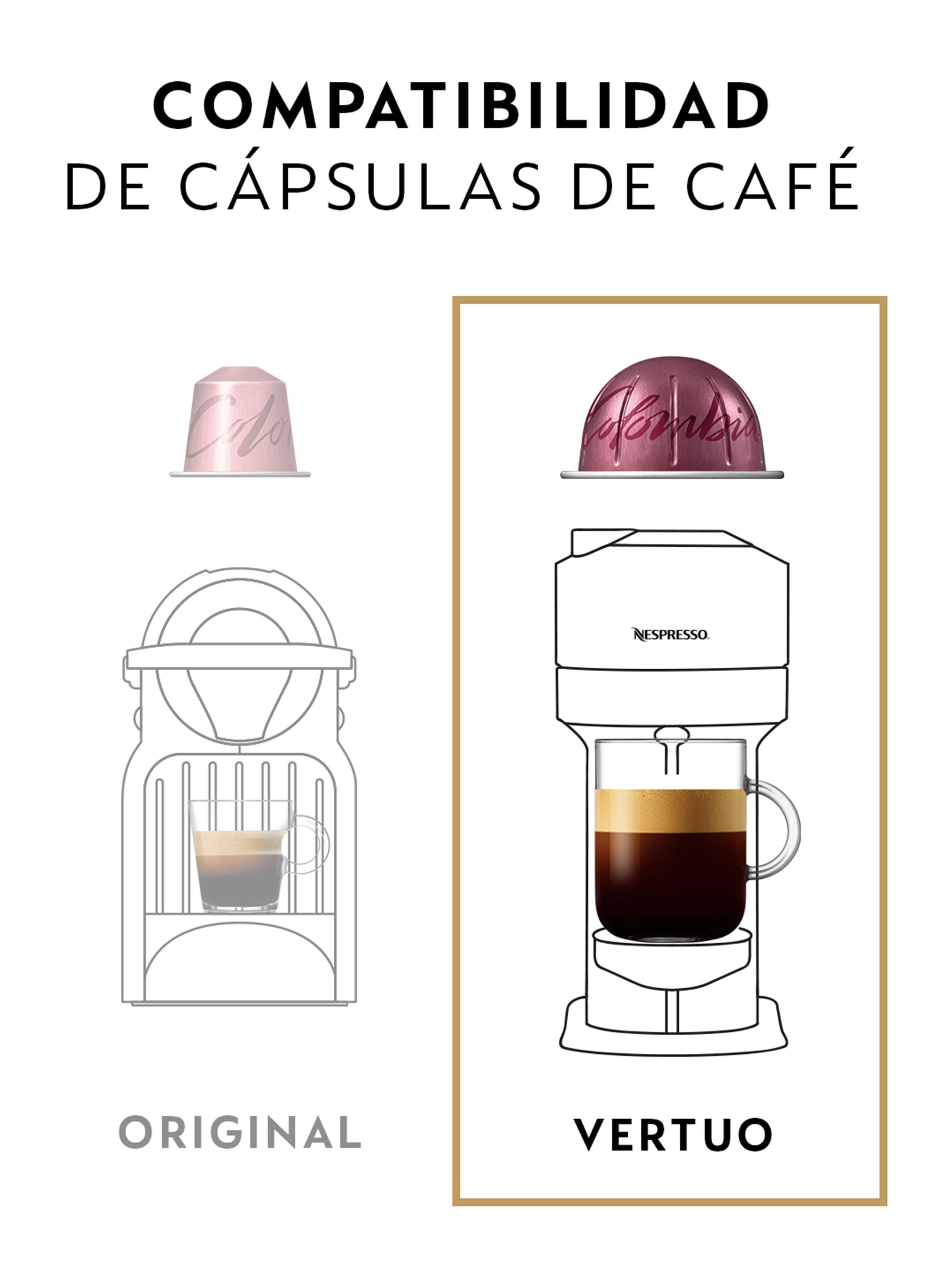 Cafetera de Cápsulas Vertuo Next Roja + Espumador de Leche Aeroccino 3-8