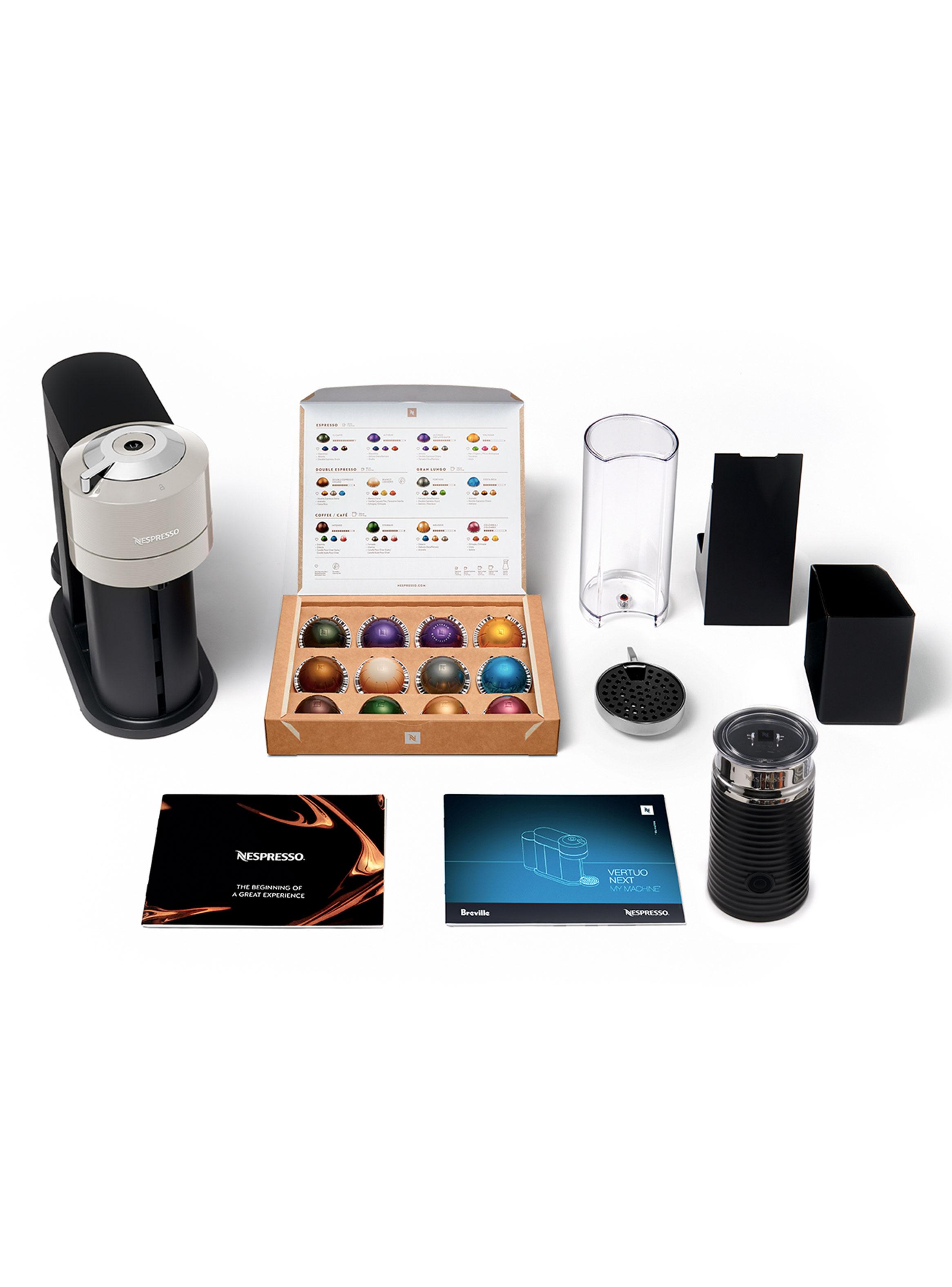 Cafetera de Cápsulas Vertuo Next Gris + Espumador de Leche-5