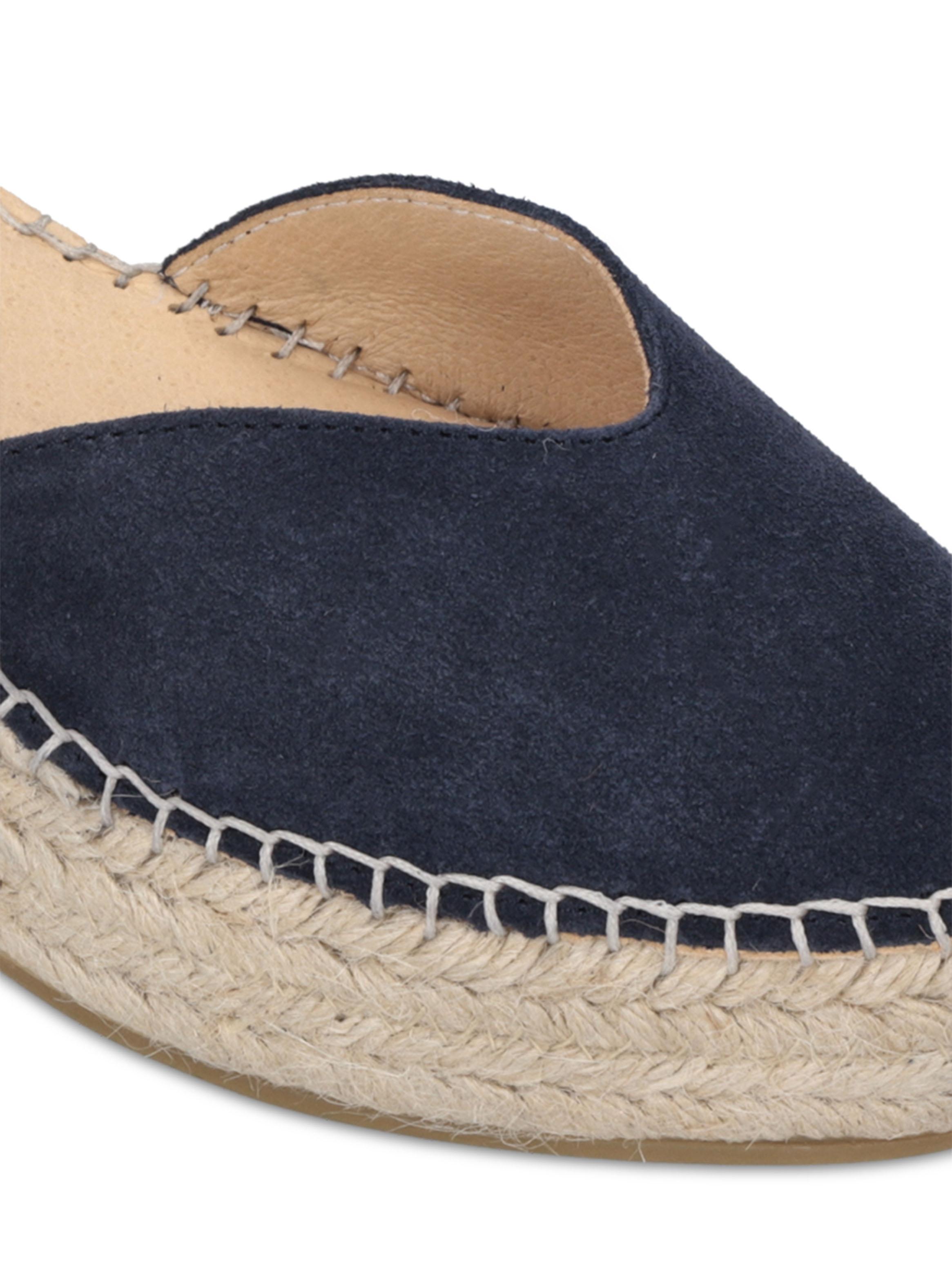 Sandalia Navy Cuña Marsella Cuero Mujer-4
