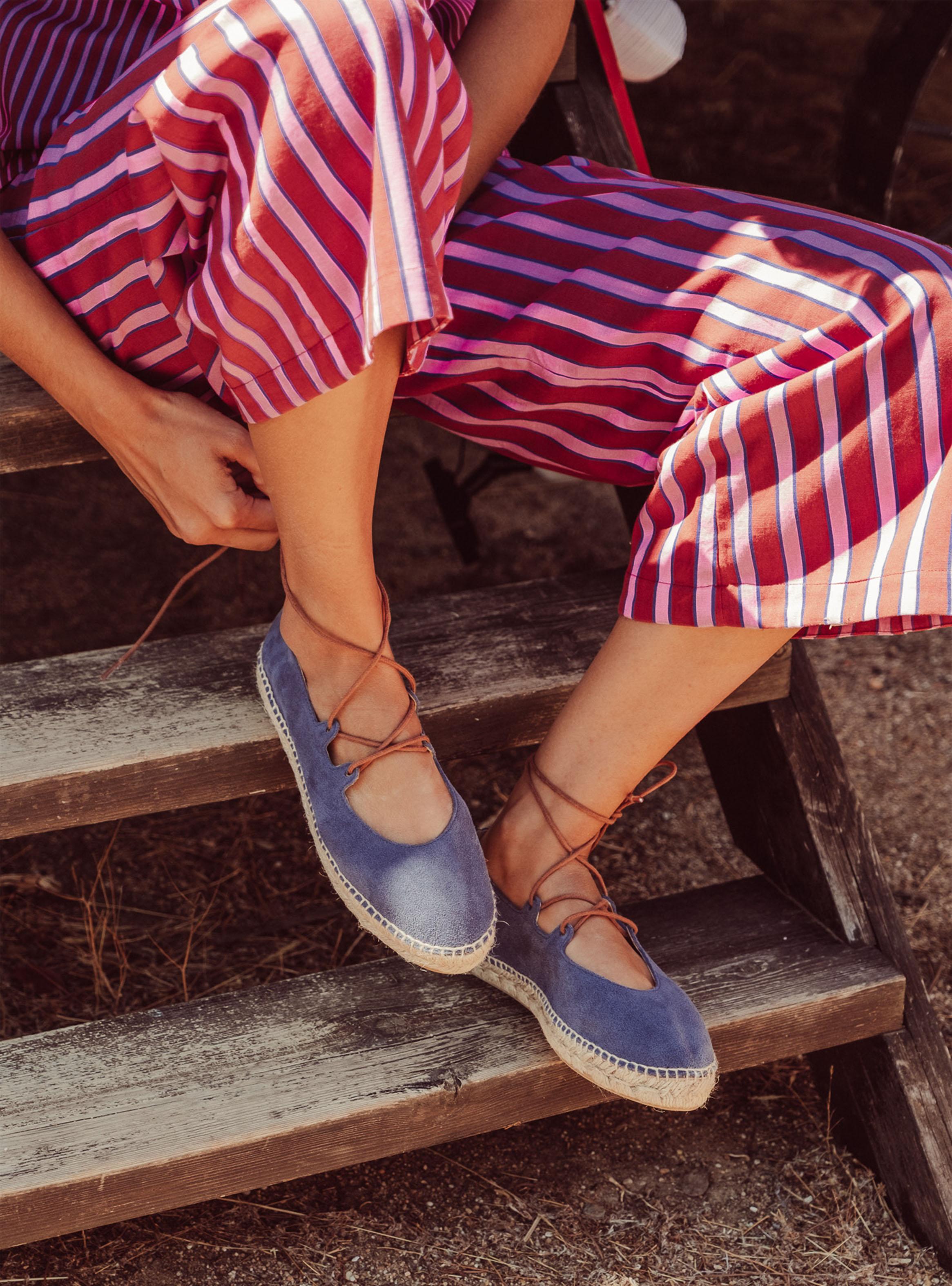 Alpargata Nina Jeans Cuero Mujer-2