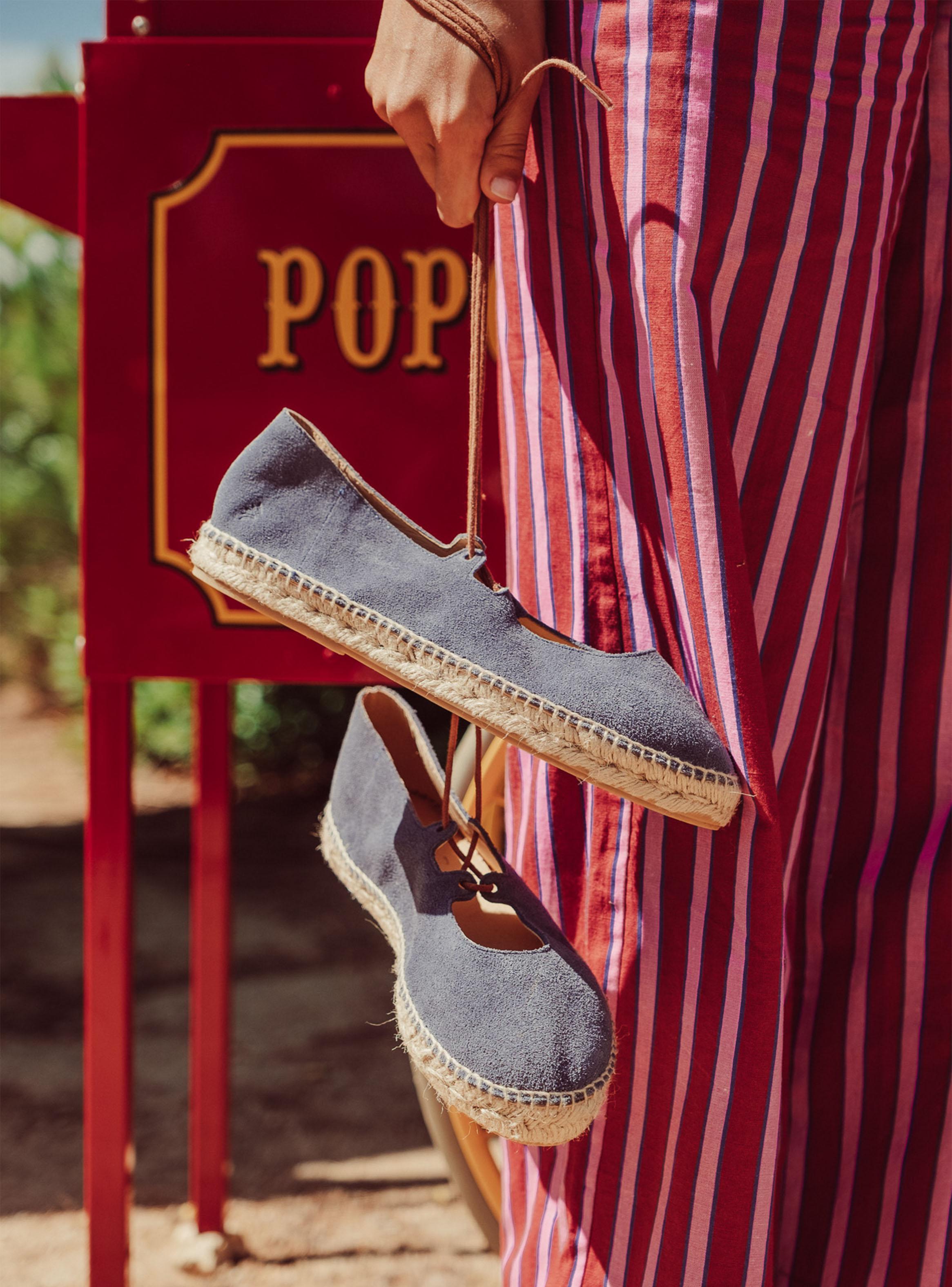 Alpargata Nina Jeans Cuero Mujer-4