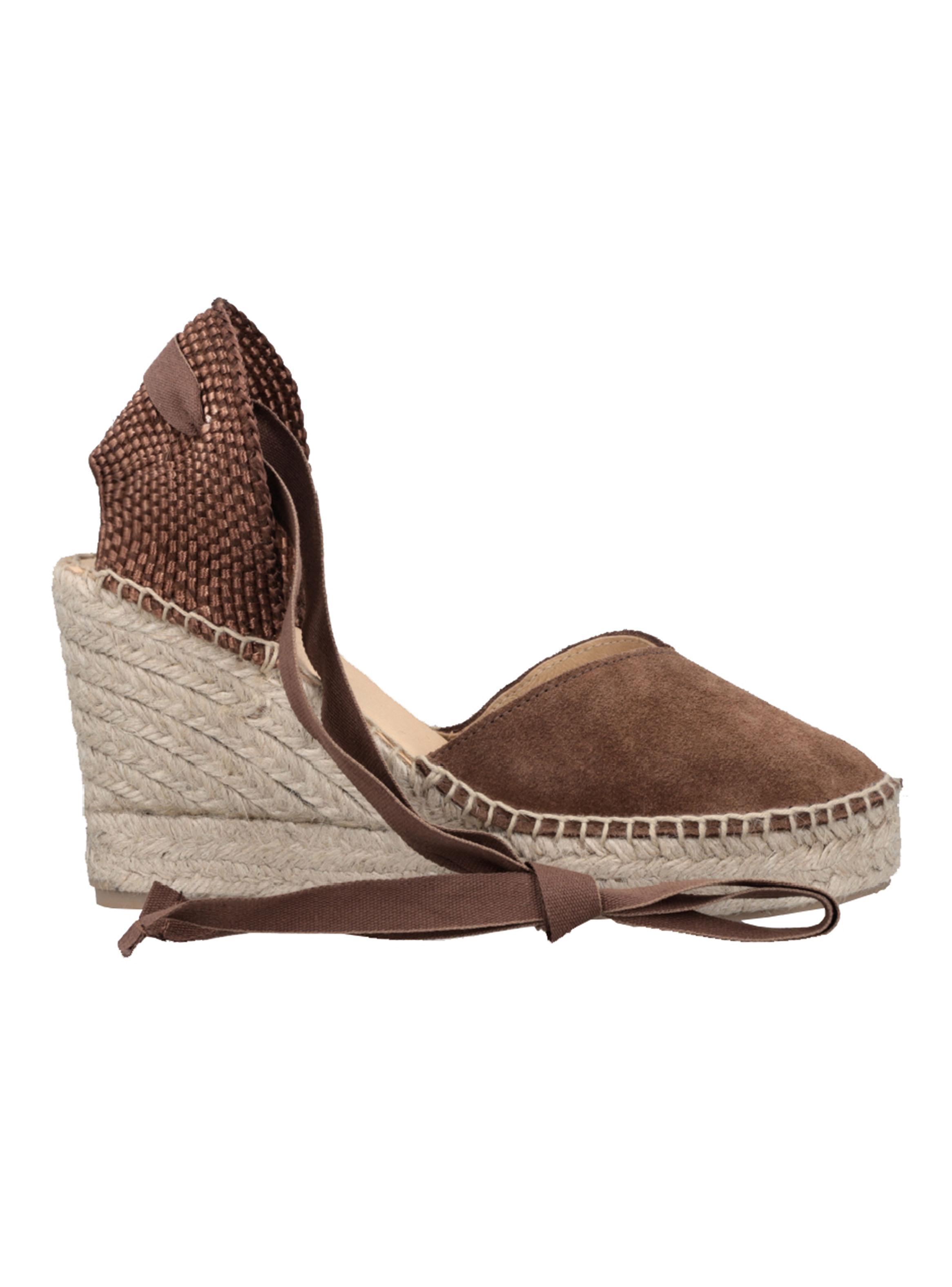 Sandalia Color Cuña Toscana Cuero Mujer-3