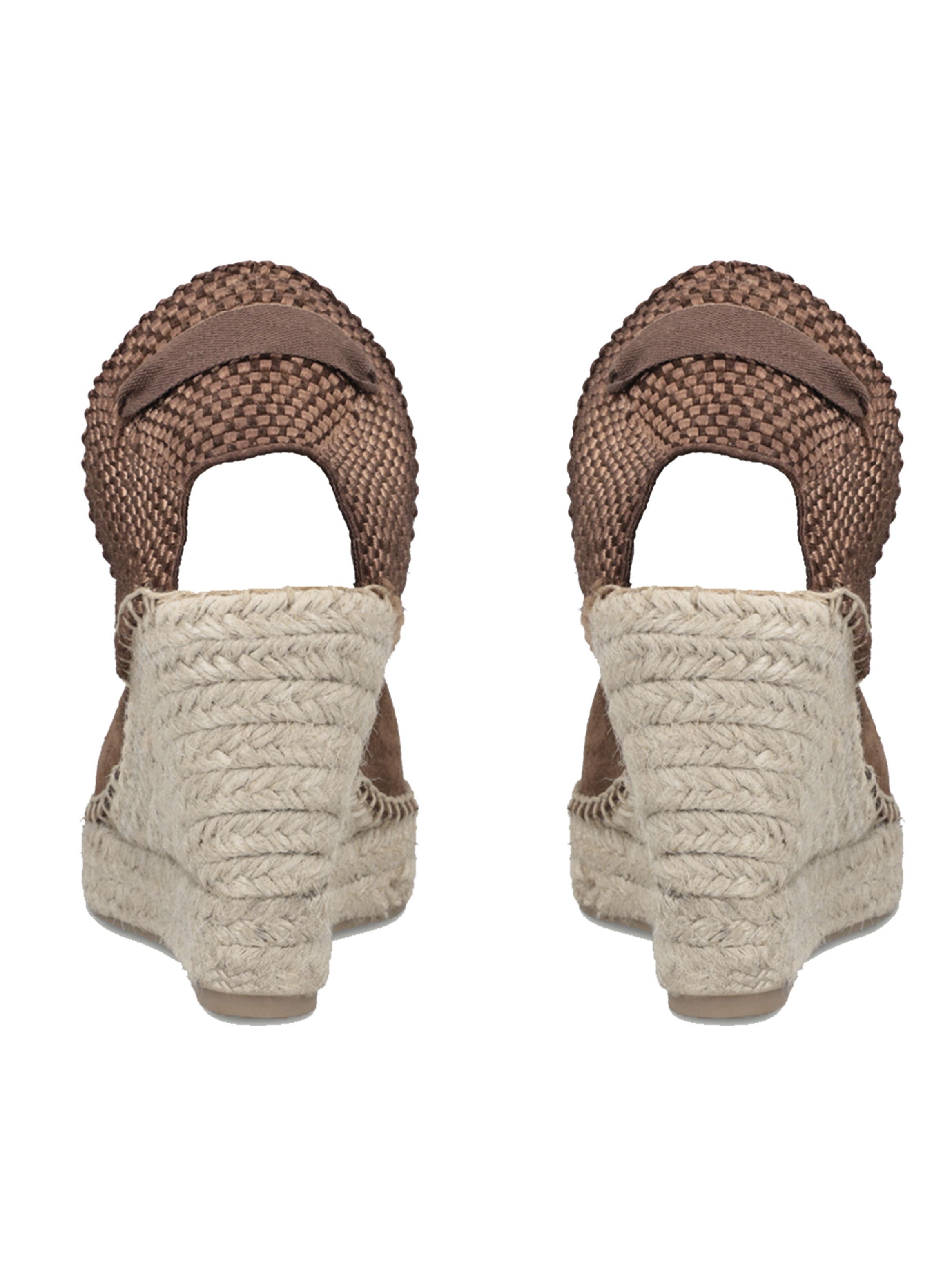 Sandalia Color Cuña Toscana Cuero Mujer-3